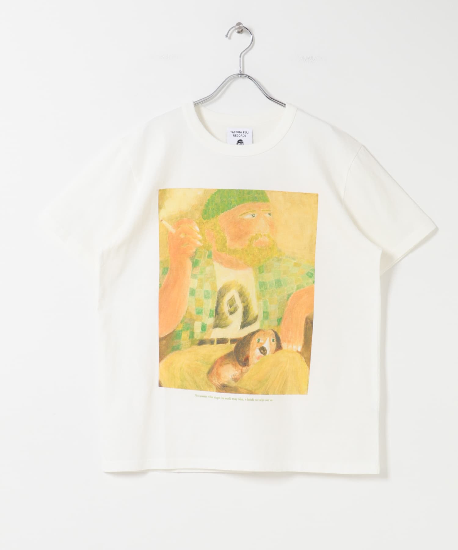 TACOMA FUJI RECORDS　No matter T-SHIRTS WHITE M