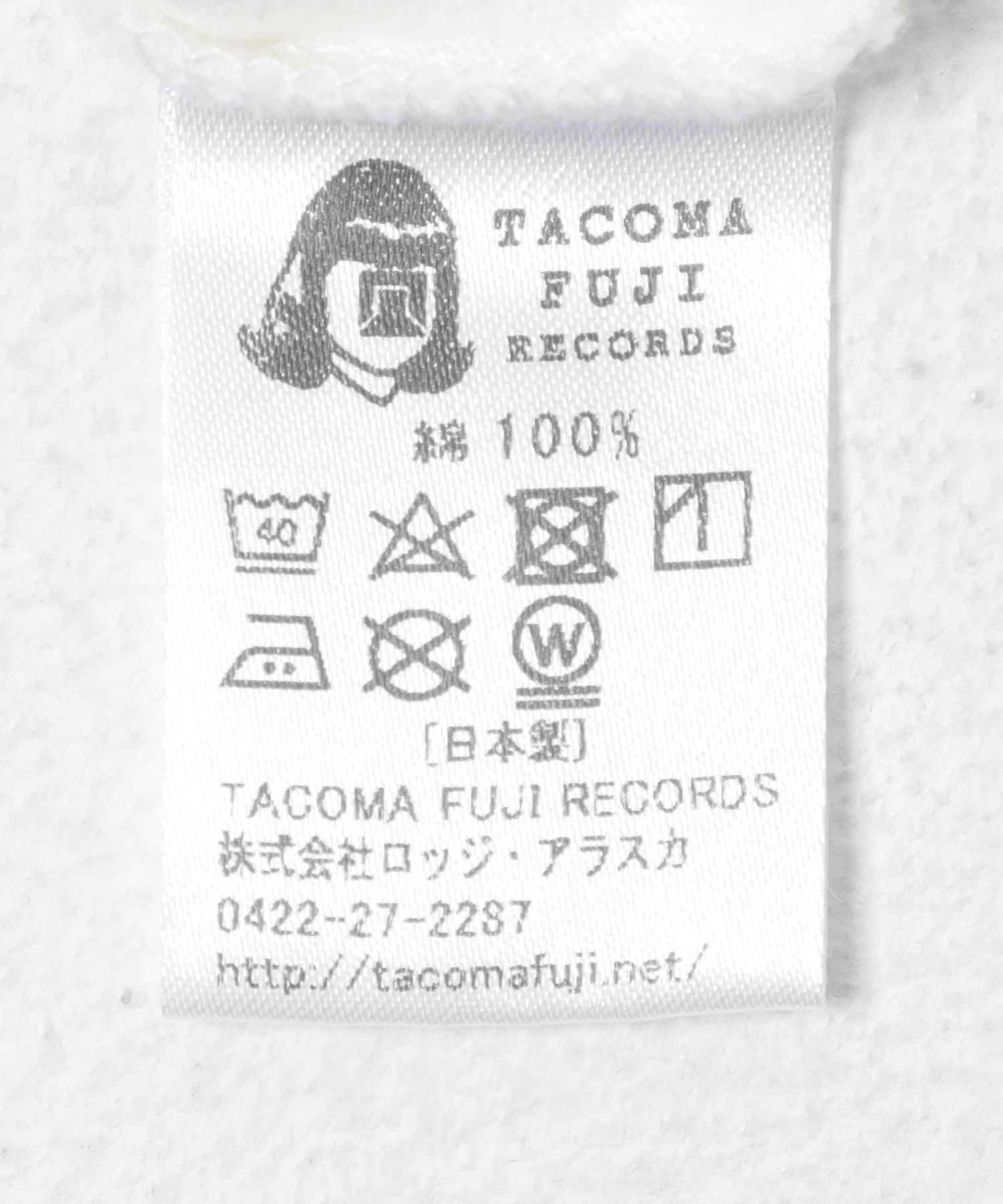TACOMA FUJI RECORDS　TACOMA FUJI ORIENTALES T-SHIRTS 26 WHITE M