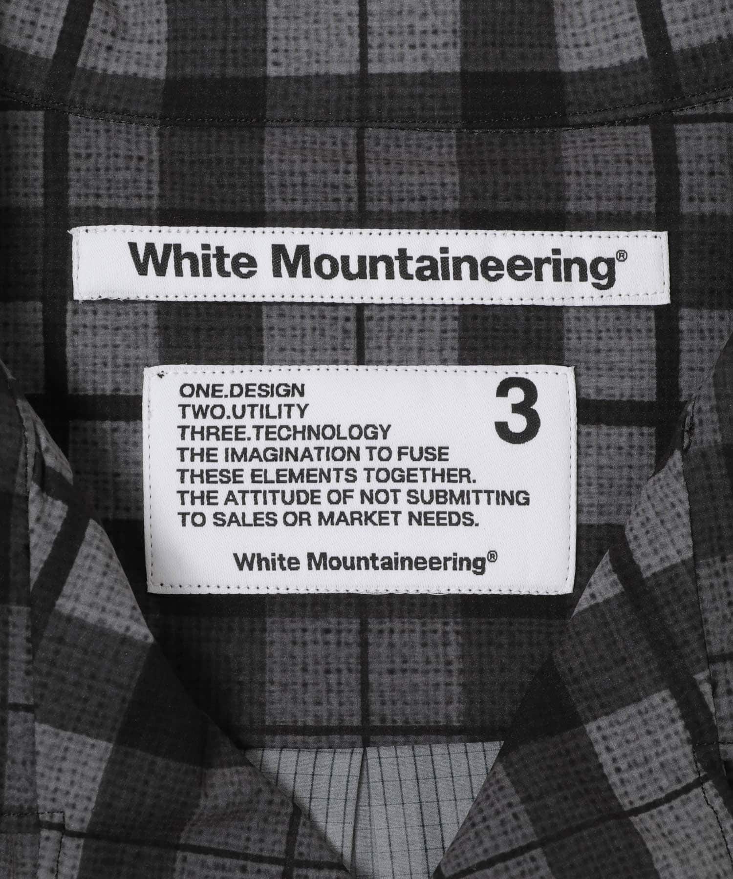 White Mountaineering　MADRAS CHECK OC SHIRTS BLACK 2