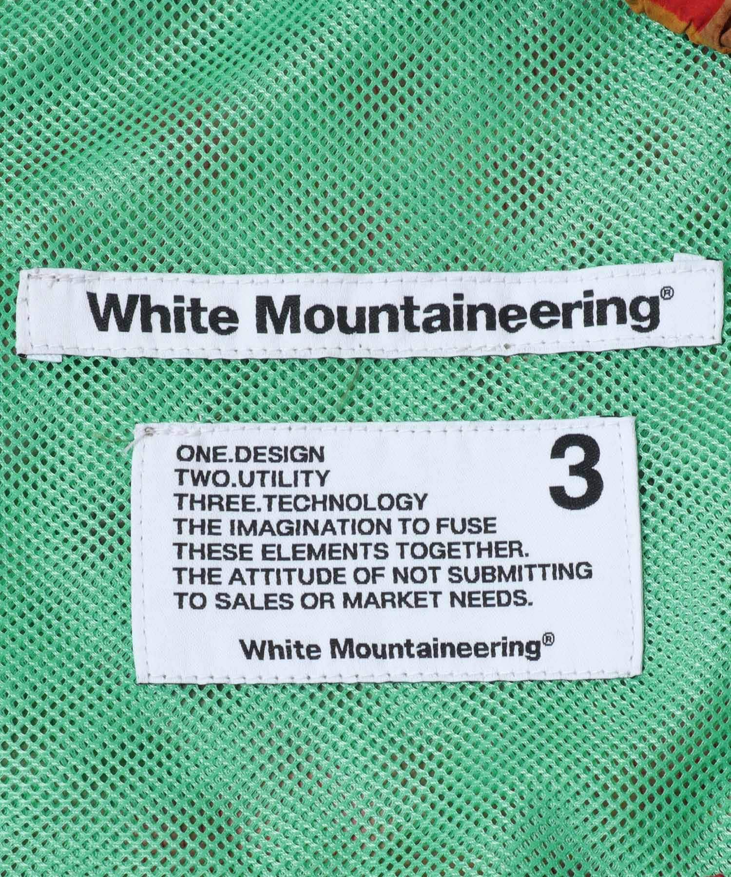 White Mountaineering　MADRAS CHECK SHORT PANTS ORANGE 2