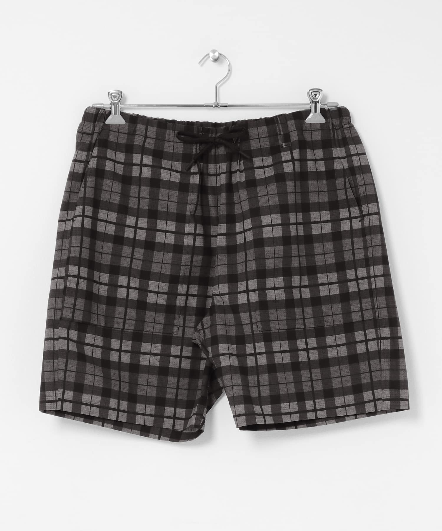White Mountaineering MADRAS CHECK SHORT PANTS(2 BLACK): ボトム
