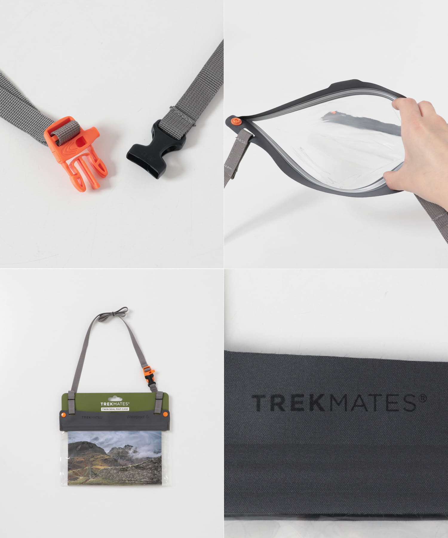 TREK MATES　TWIN MAP CASE CLEAR One