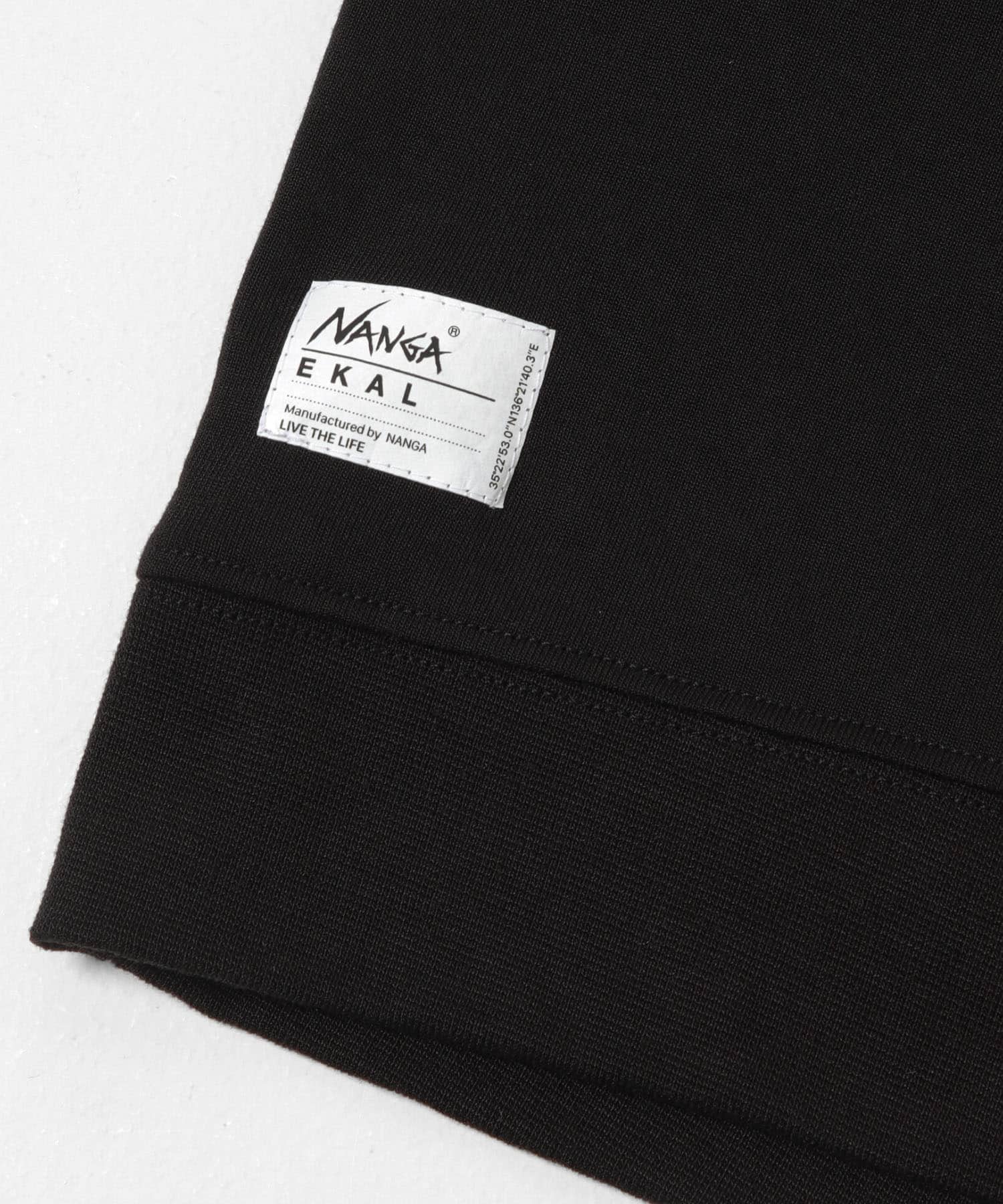 『別注』NANGA×EKAL　CAVET-SHIRTS ブラック Free