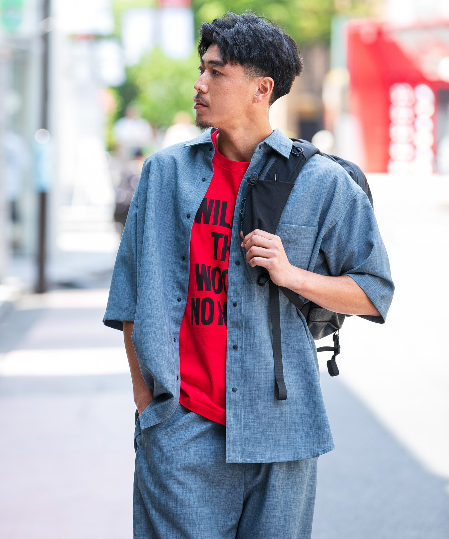 『UR TECH DRYLUXE/吸水速乾/接触冷感』ハイツイストショートスリーブシャツ