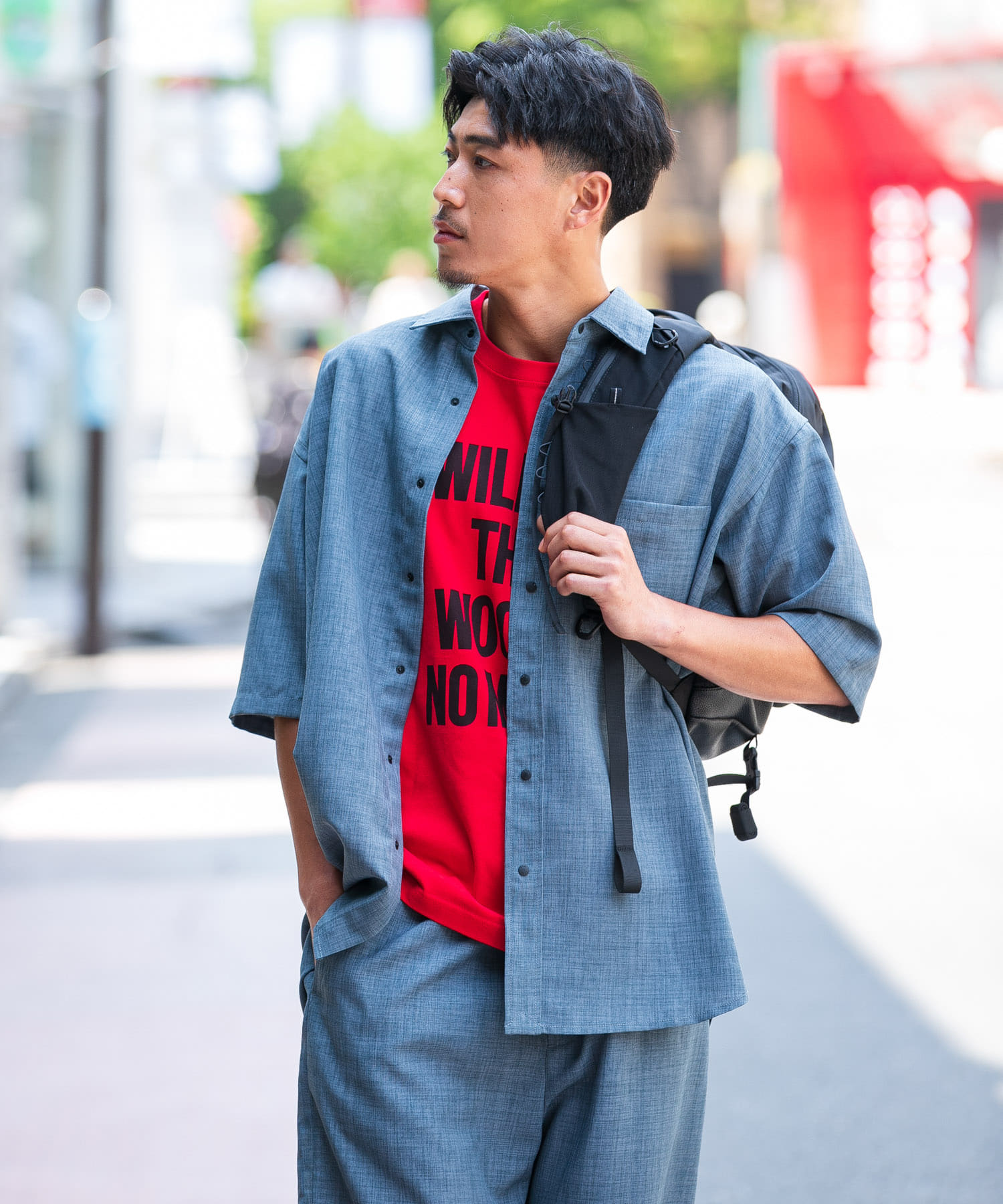 『UR TECH DRYLUXE/吸水速乾/接触冷感』ハイツイストショートスリーブシャツ