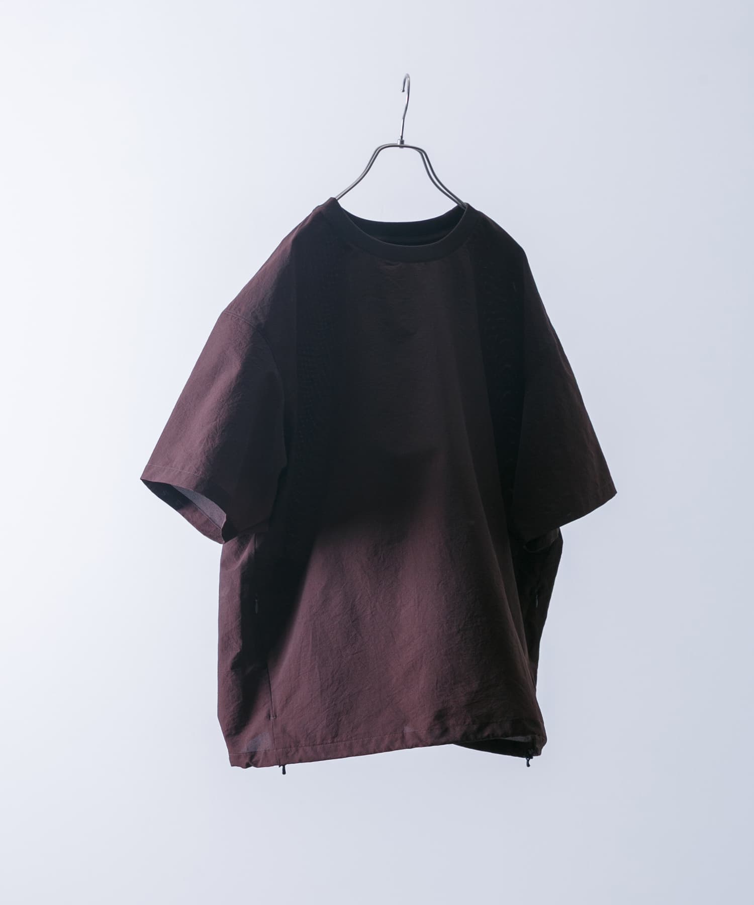 吸水速乾/通気性/軽量』DOT AIR SHORT-SLEEVE PULLOVER(M チャコール
