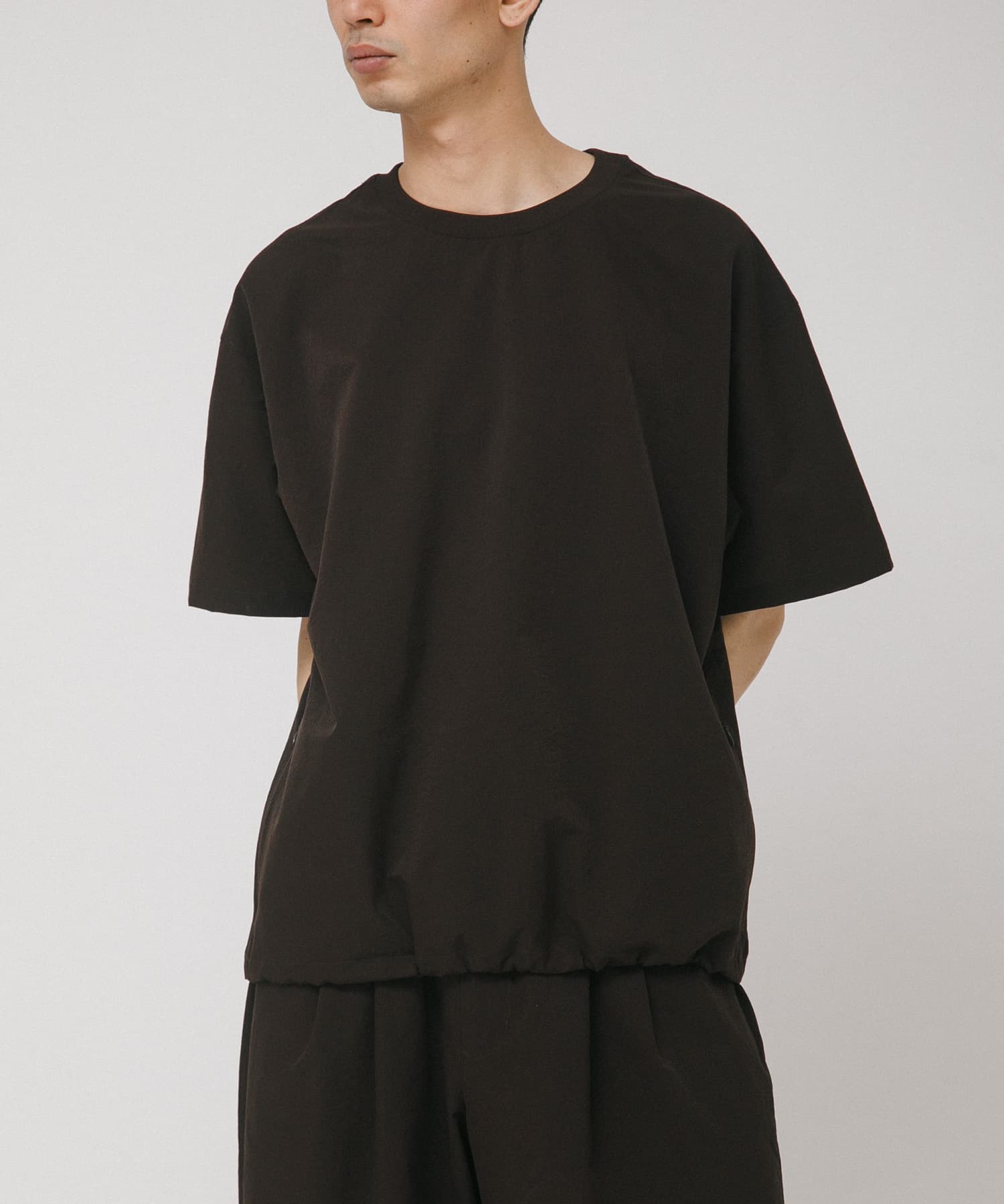 吸水速乾/通気性/軽量』DOT AIR SHORT-SLEEVE PULLOVER(M チャコール