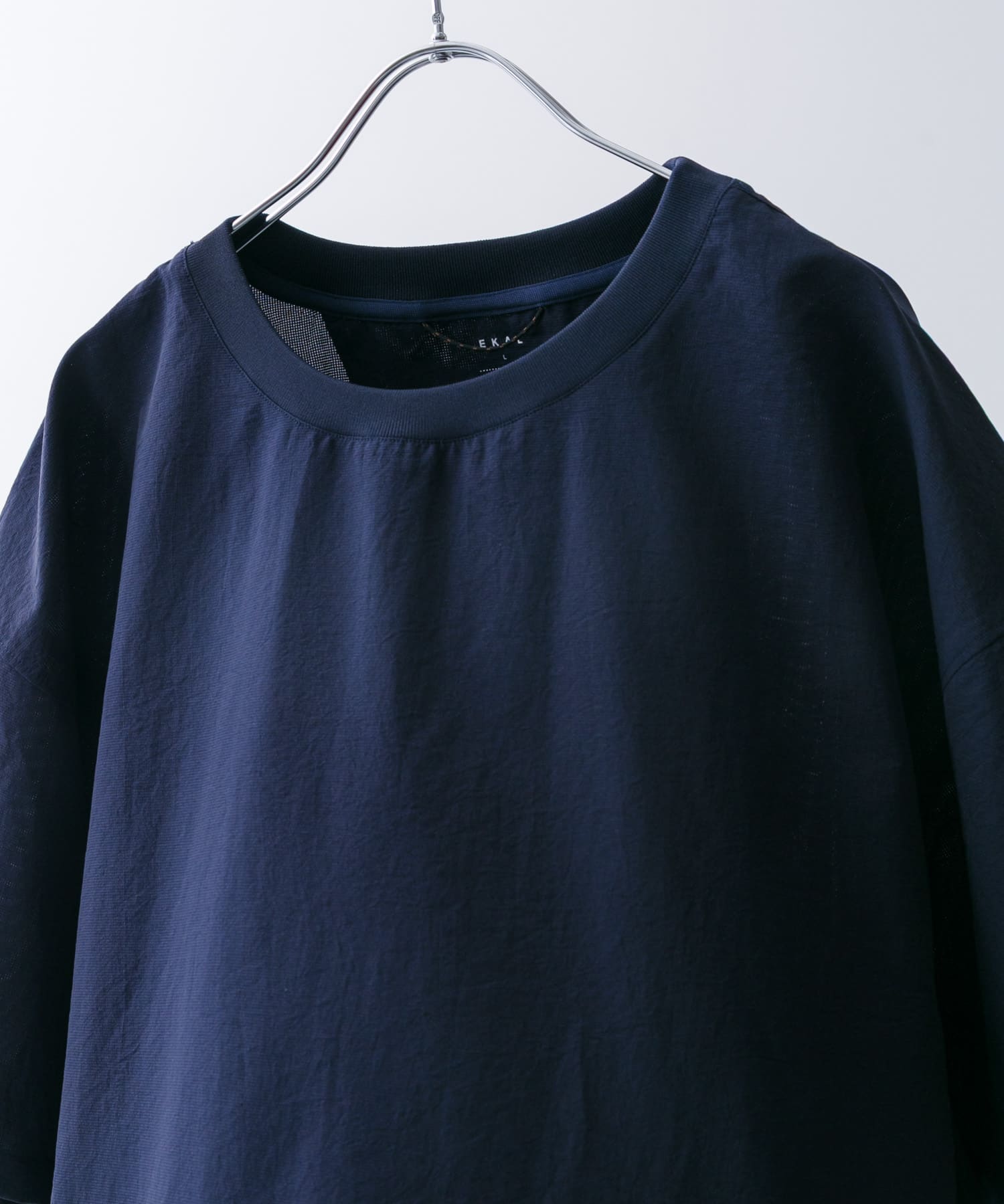 DOT AIR SHORT-SLEEVE PULLOVER ネイビー M