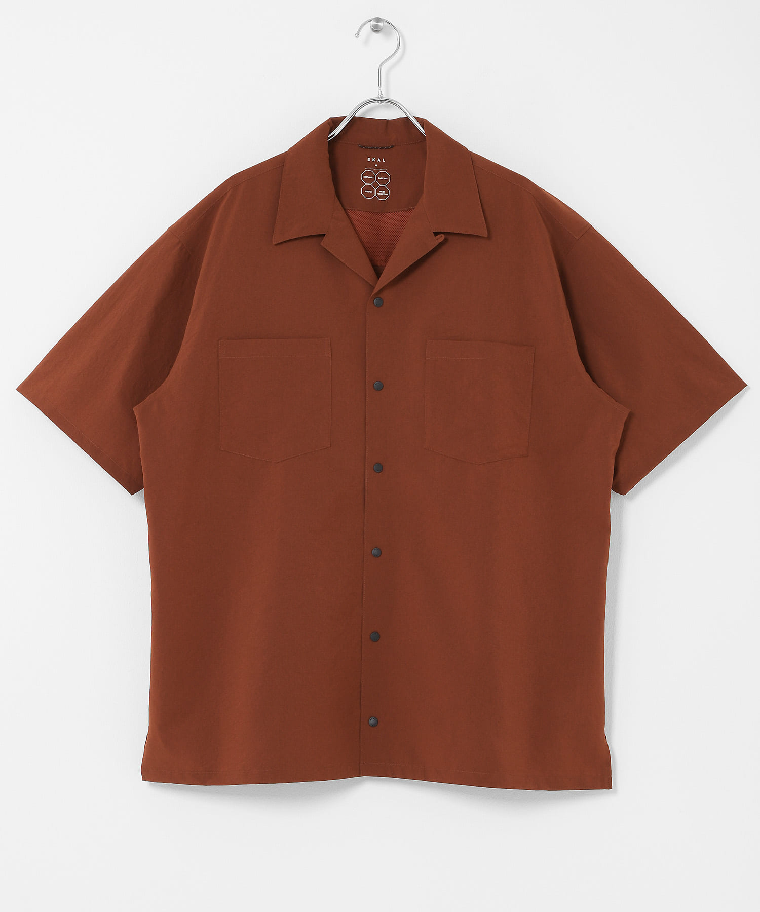 『吸水速乾/通気性/軽量』DOT AIR SHORT-SLEEVE SHIRTS ブリック M