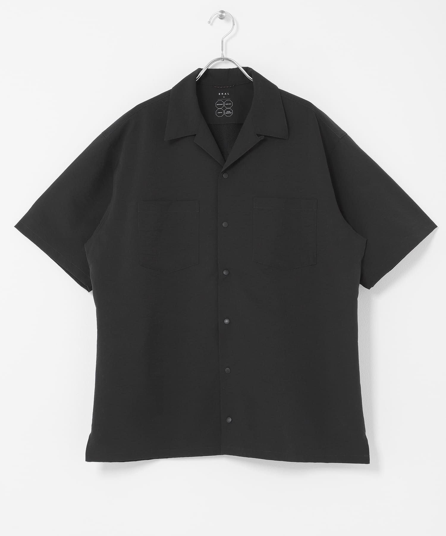 『吸水速乾/通気性/軽量』DOT AIR SHORT-SLEEVE SHIRTS ブラック M