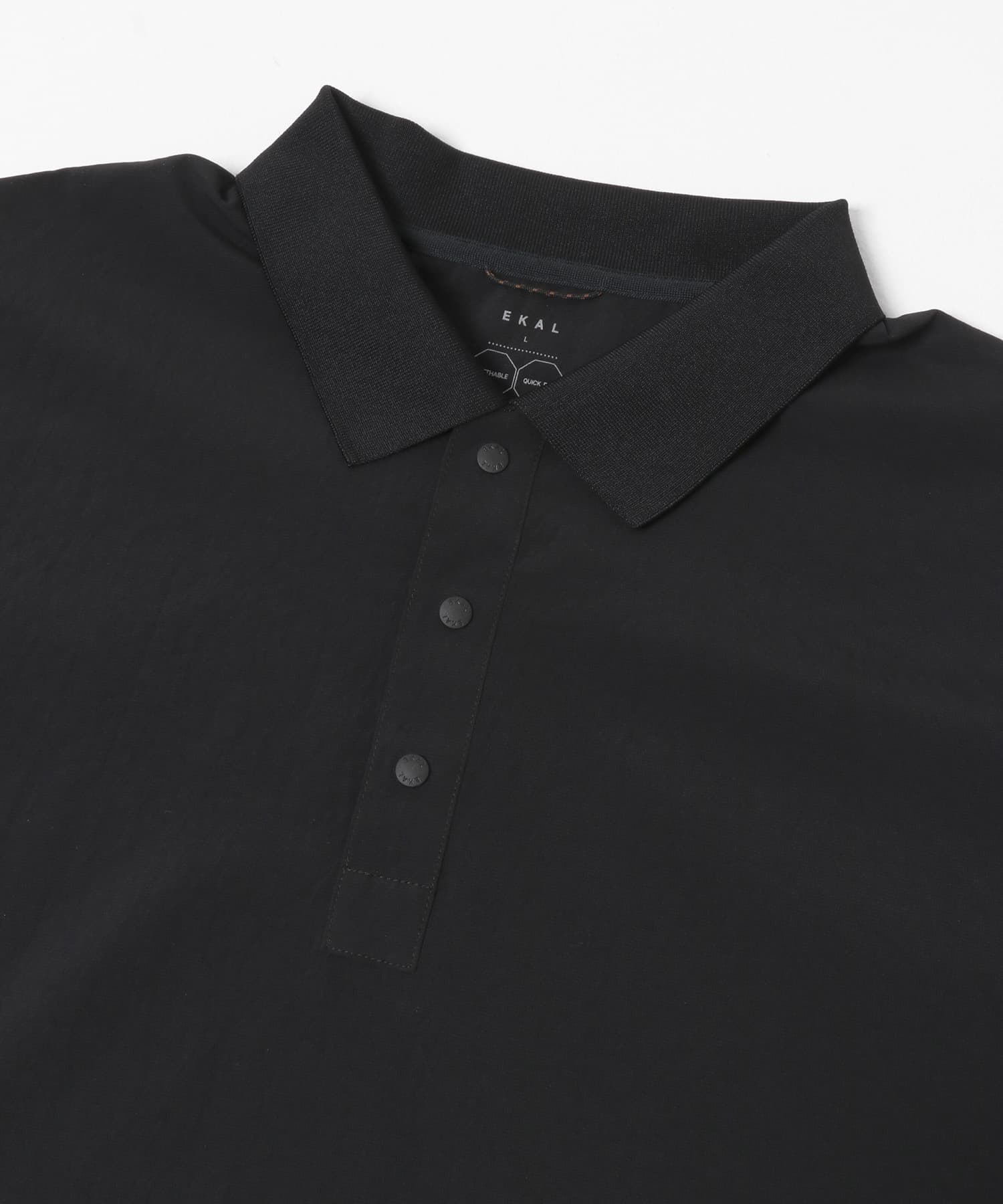 『吸水速乾/通気性/軽量』DOT AIR PULLOVER SHIRTS ブラック M