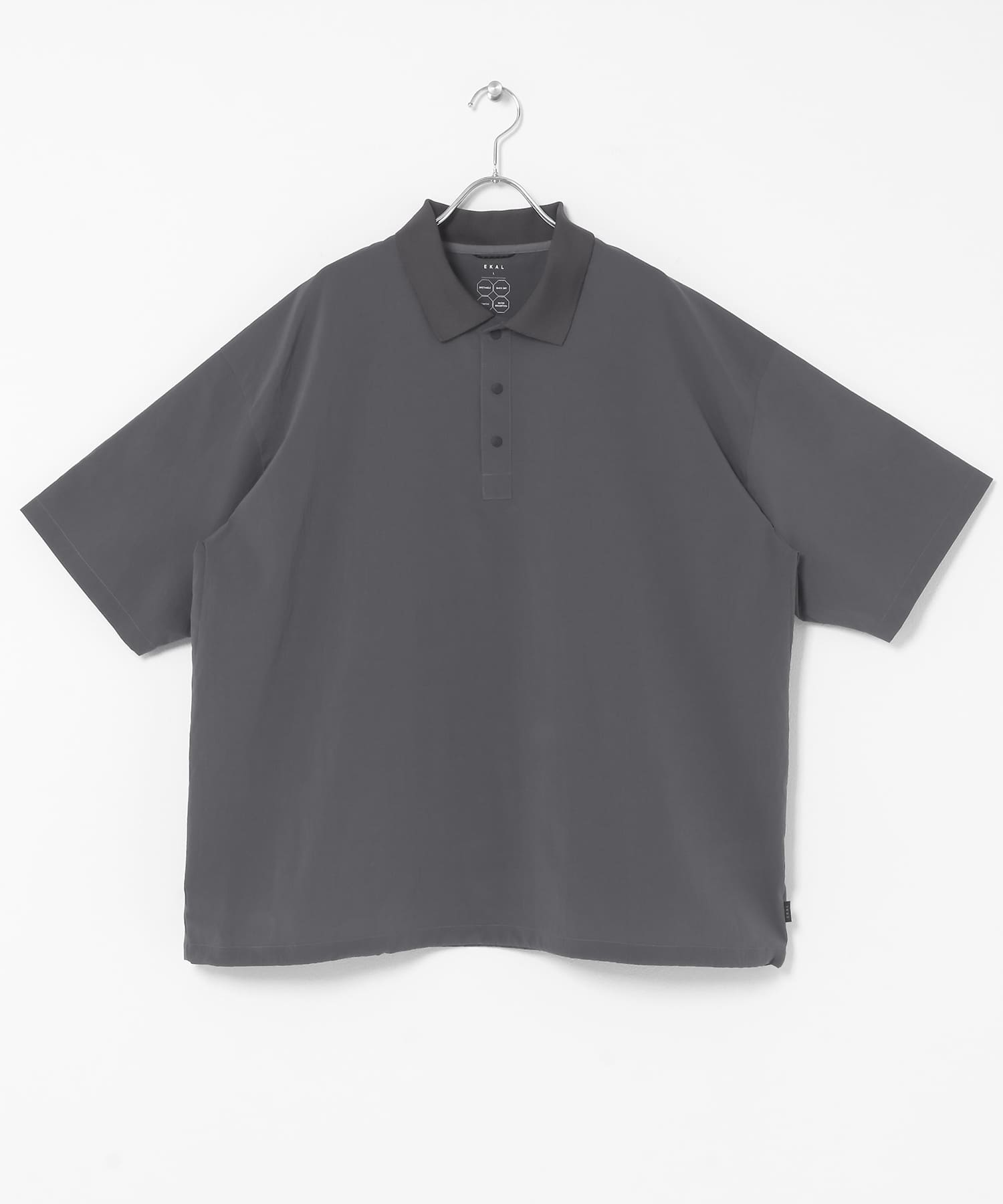 吸水速乾/通気性/軽量』DOT AIR PULLOVER SHIRTS(M ブラック