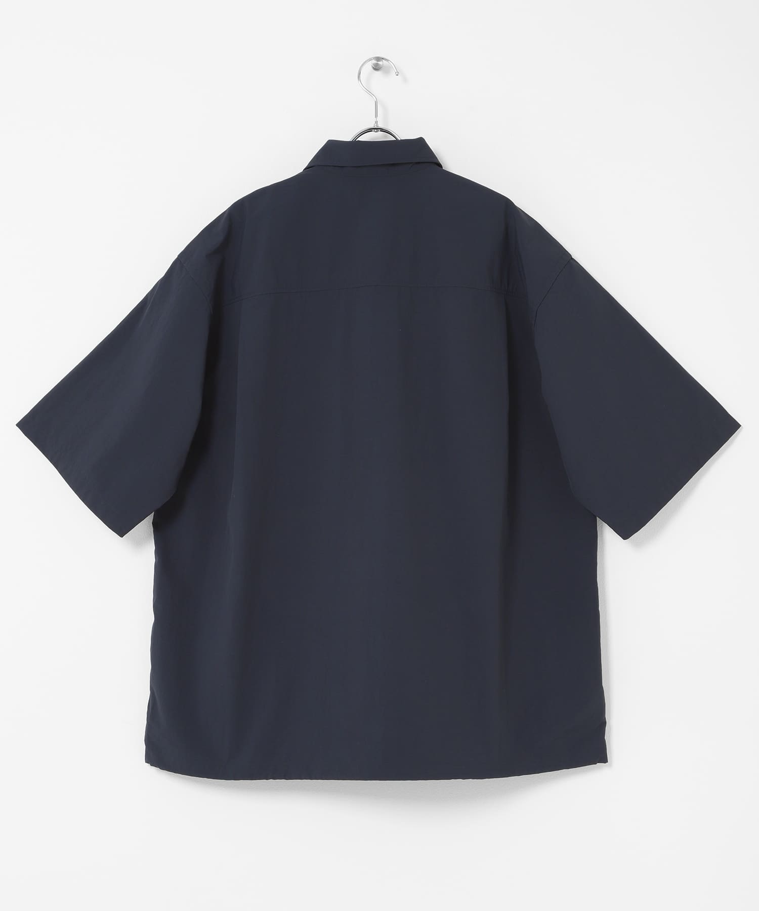 『UR TECH』ナイロンタッサーショートスリーブシャツ ネイビー M