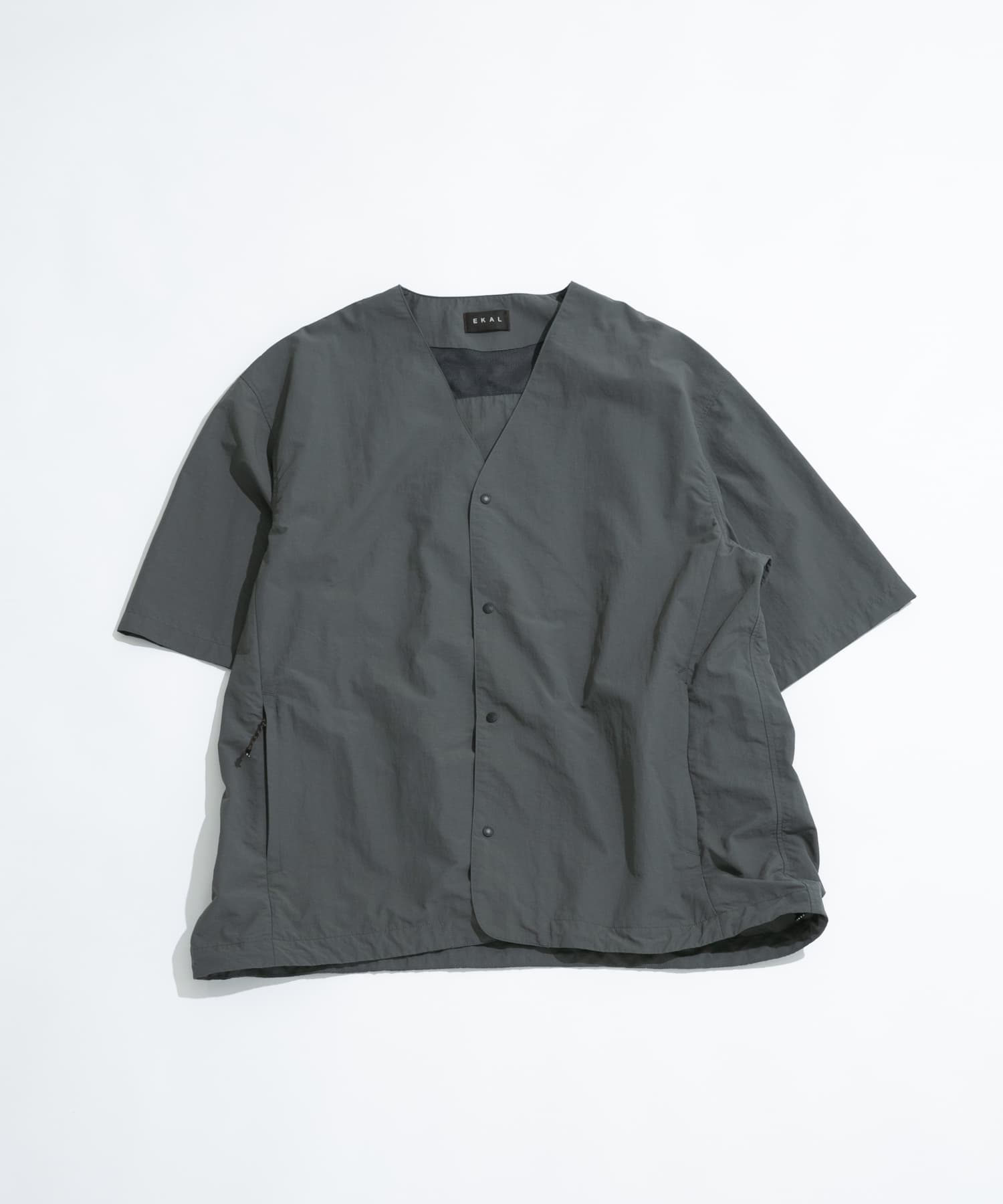 『UR TECH』ナイロンタッサーベースボールシャツ