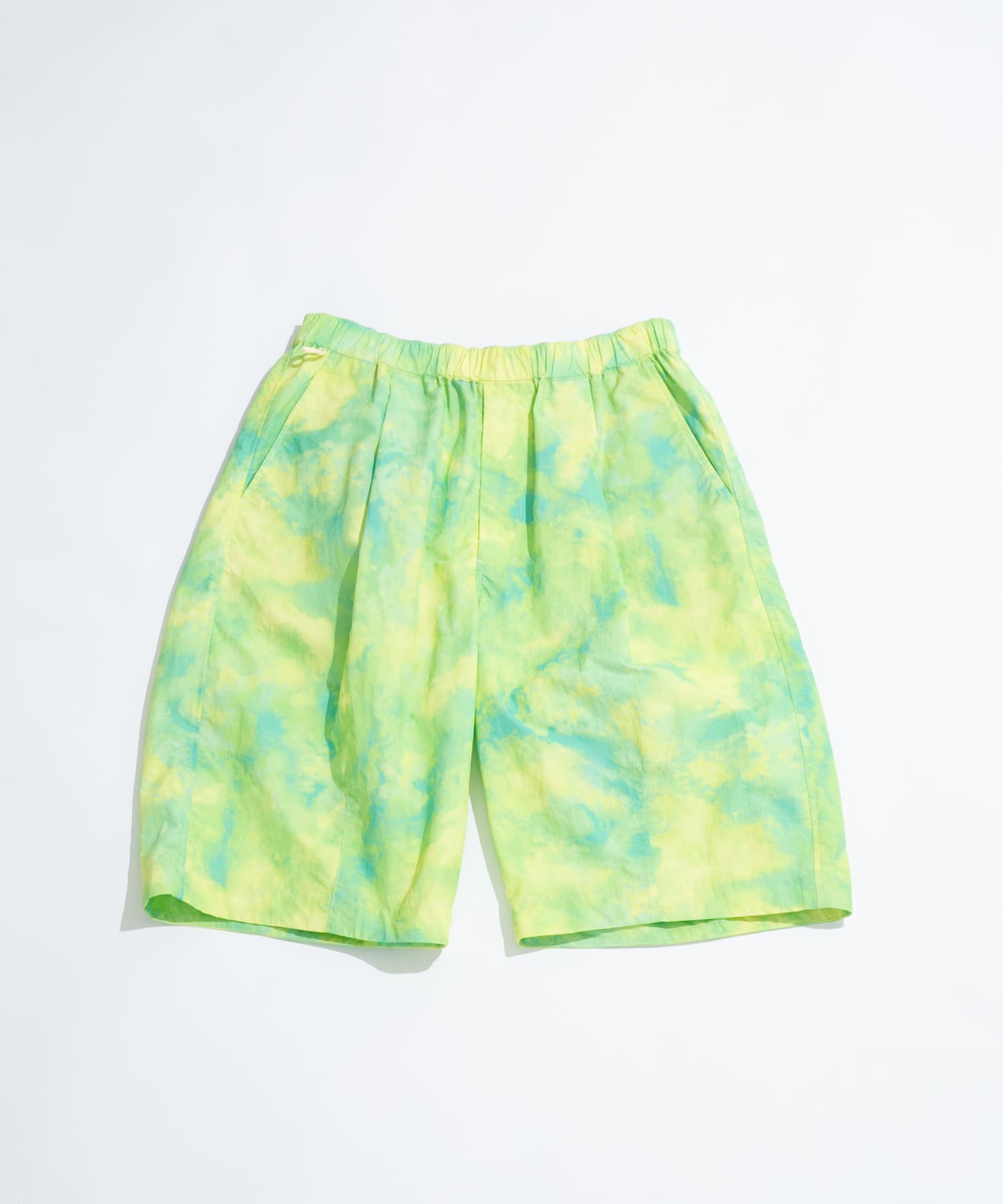 『撥水/UVカット/UR TECH』ナイロンタッサーショーツ レイクサンリーフ M