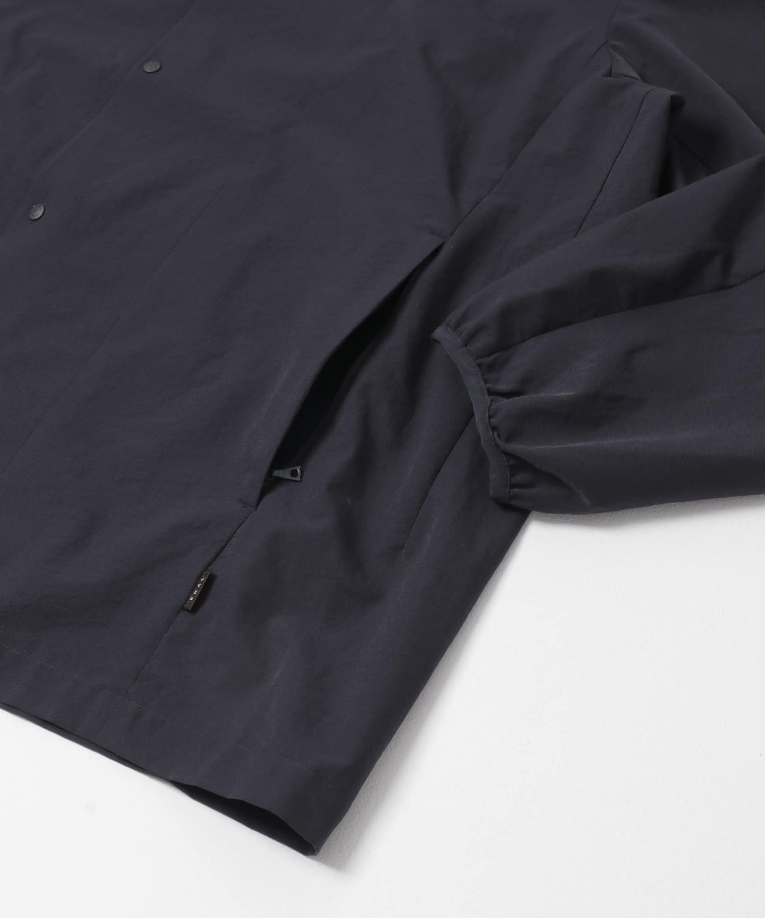 DOT AIR NO COLLOR CARDIGAN ネイビー M