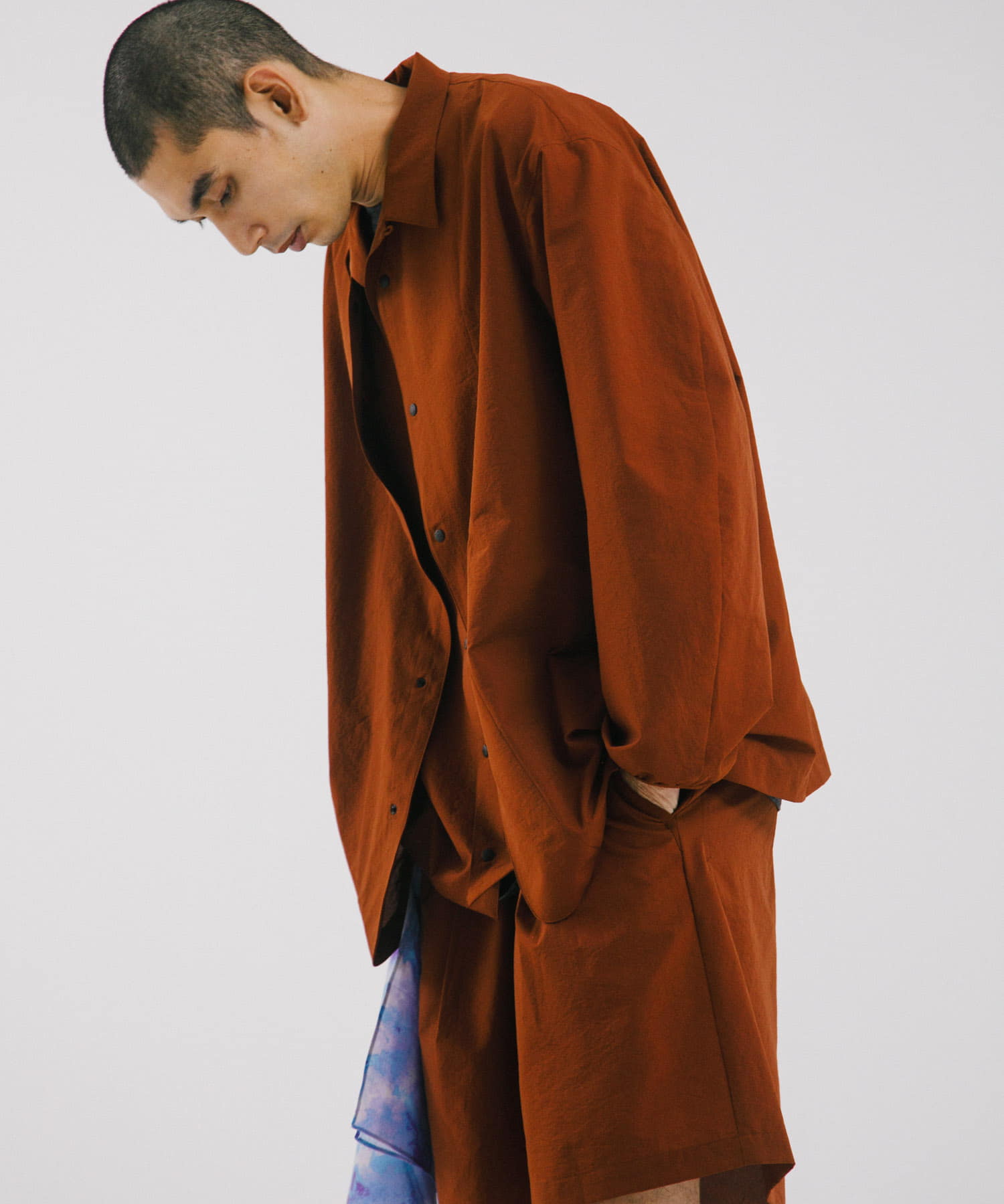 『吸水速乾/通気性/軽量』DOT AIR NO COLLOR CARDIGAN