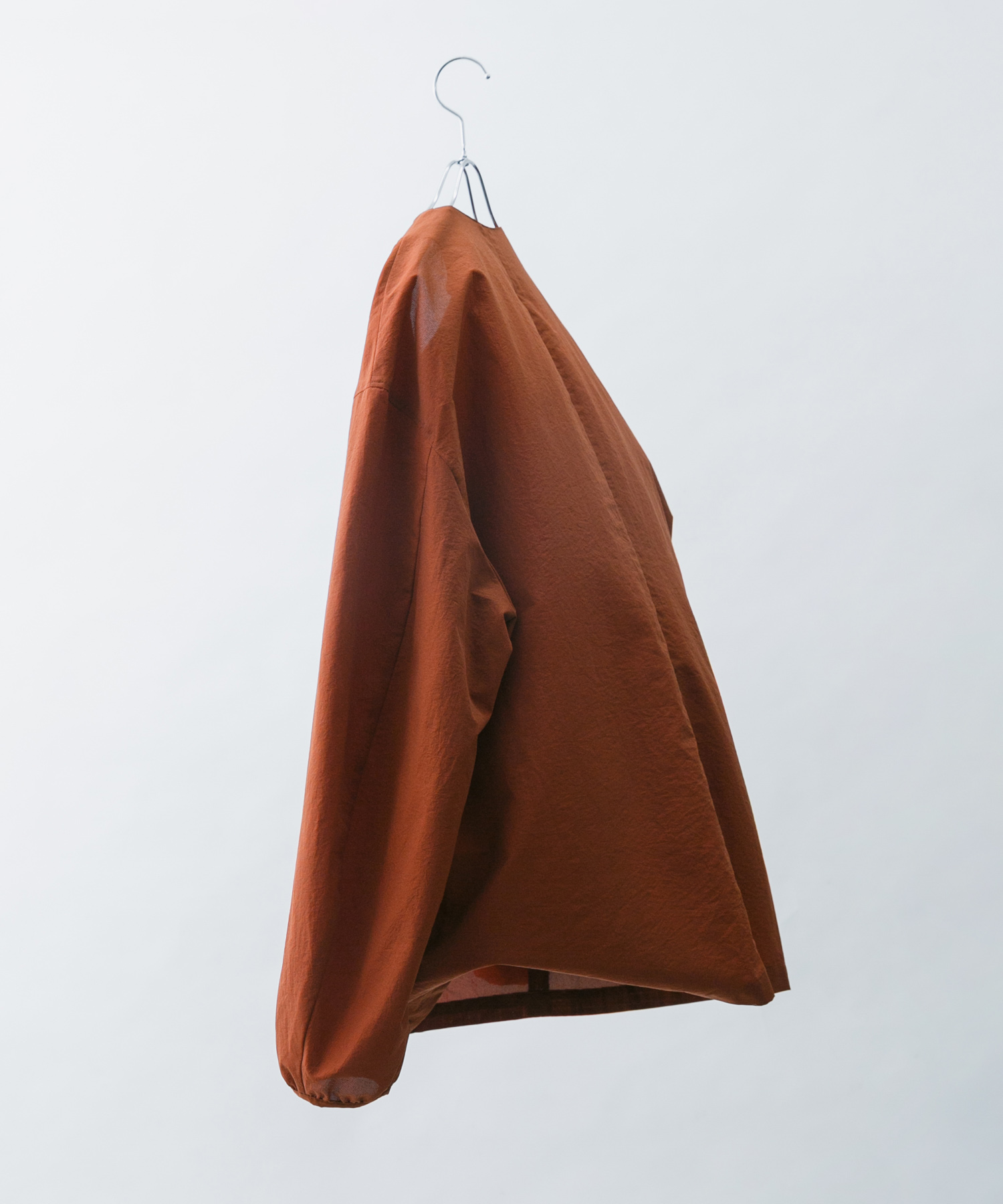 DOT AIR NO COLLOR CARDIGAN ブリック L