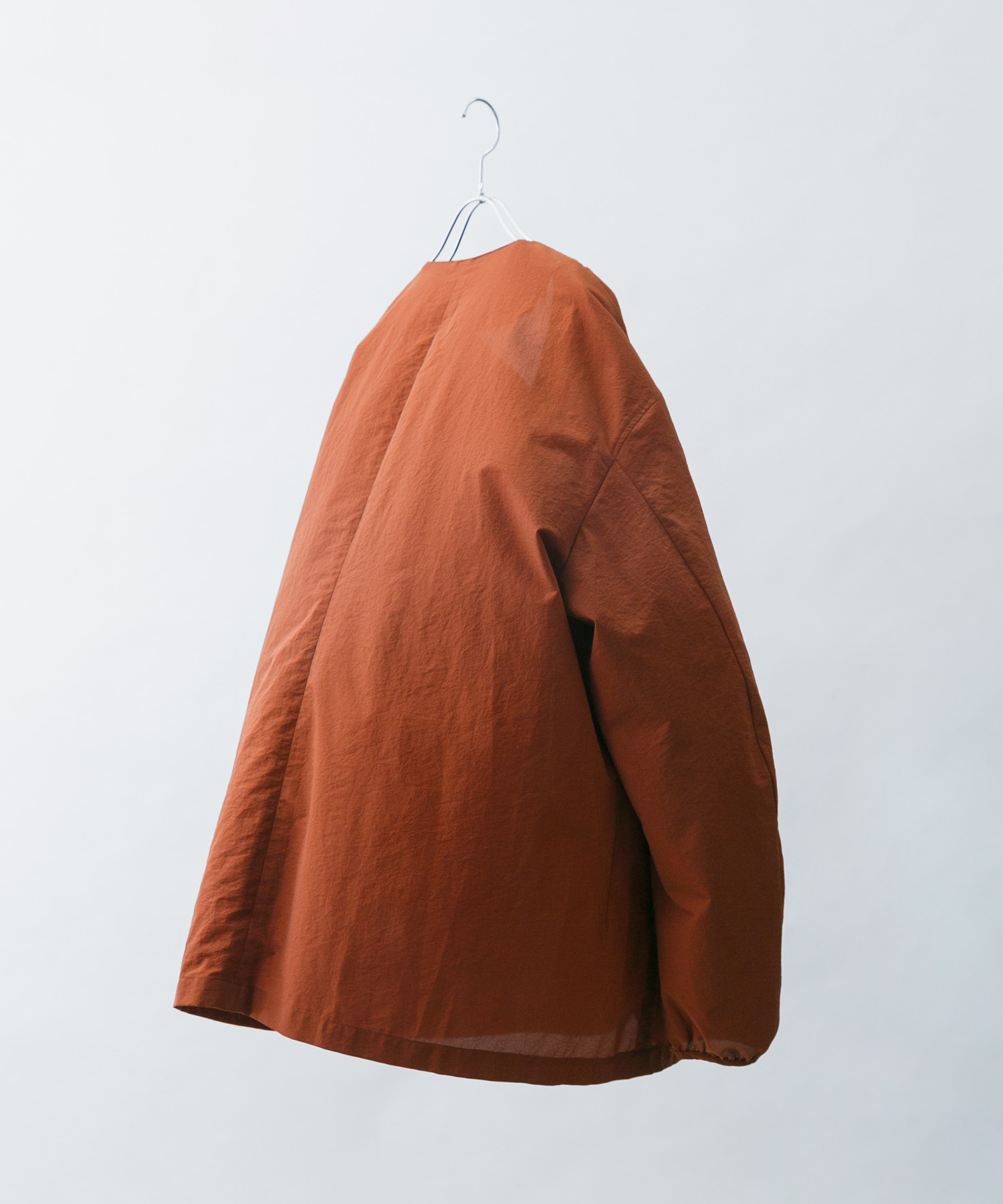 DOT AIR NO COLLOR CARDIGAN ブリック L