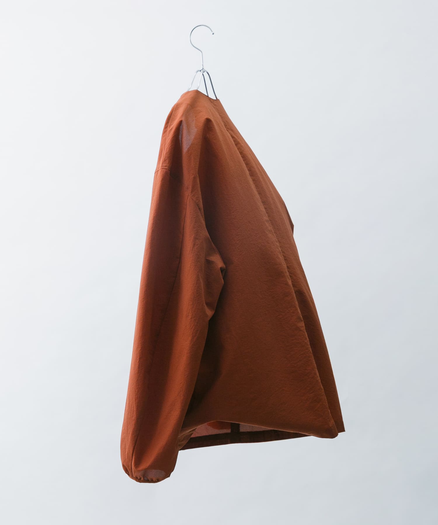 DOT AIR NO COLLOR CARDIGAN ブリック M