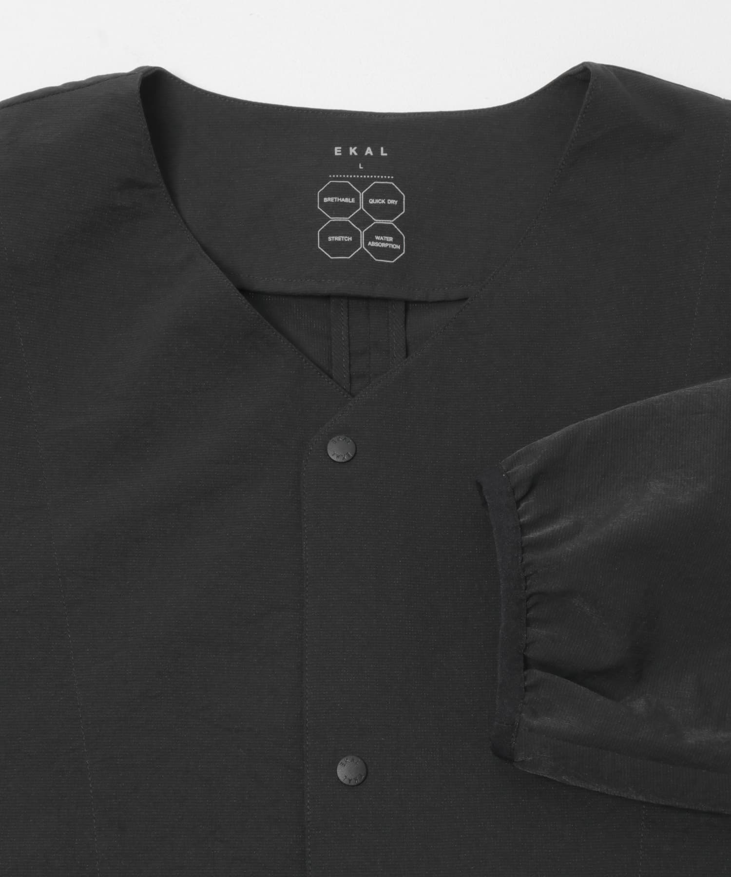 DOT AIR NO COLLOR CARDIGAN ブラック M