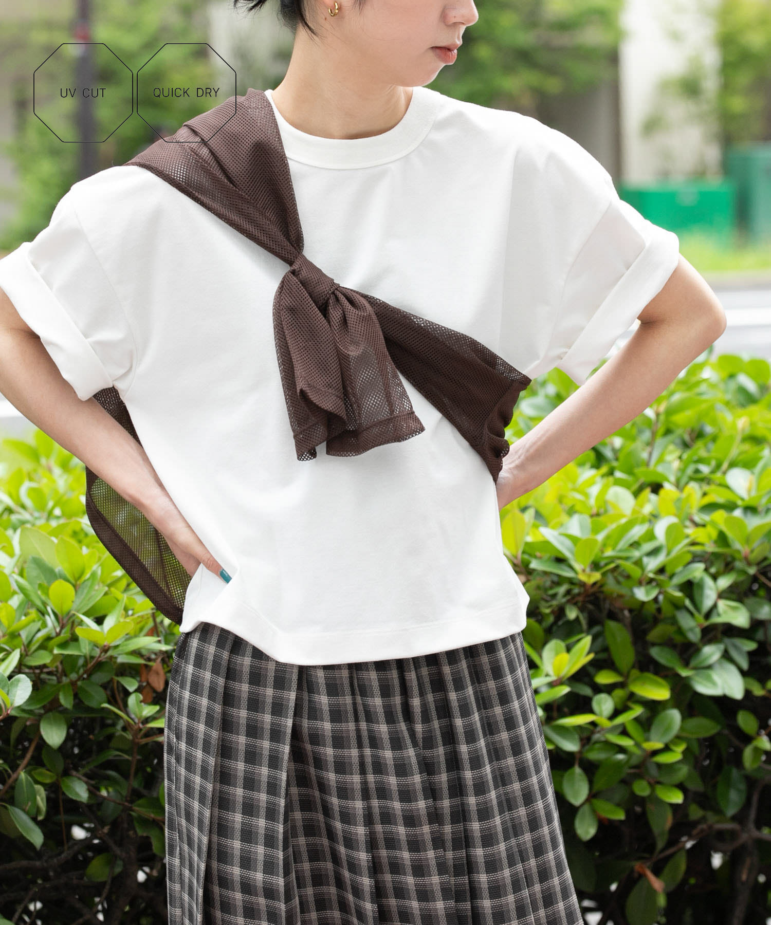 『UVカット/吸水速乾』DRY OUT SHORT LENGTH T-SHIRTS