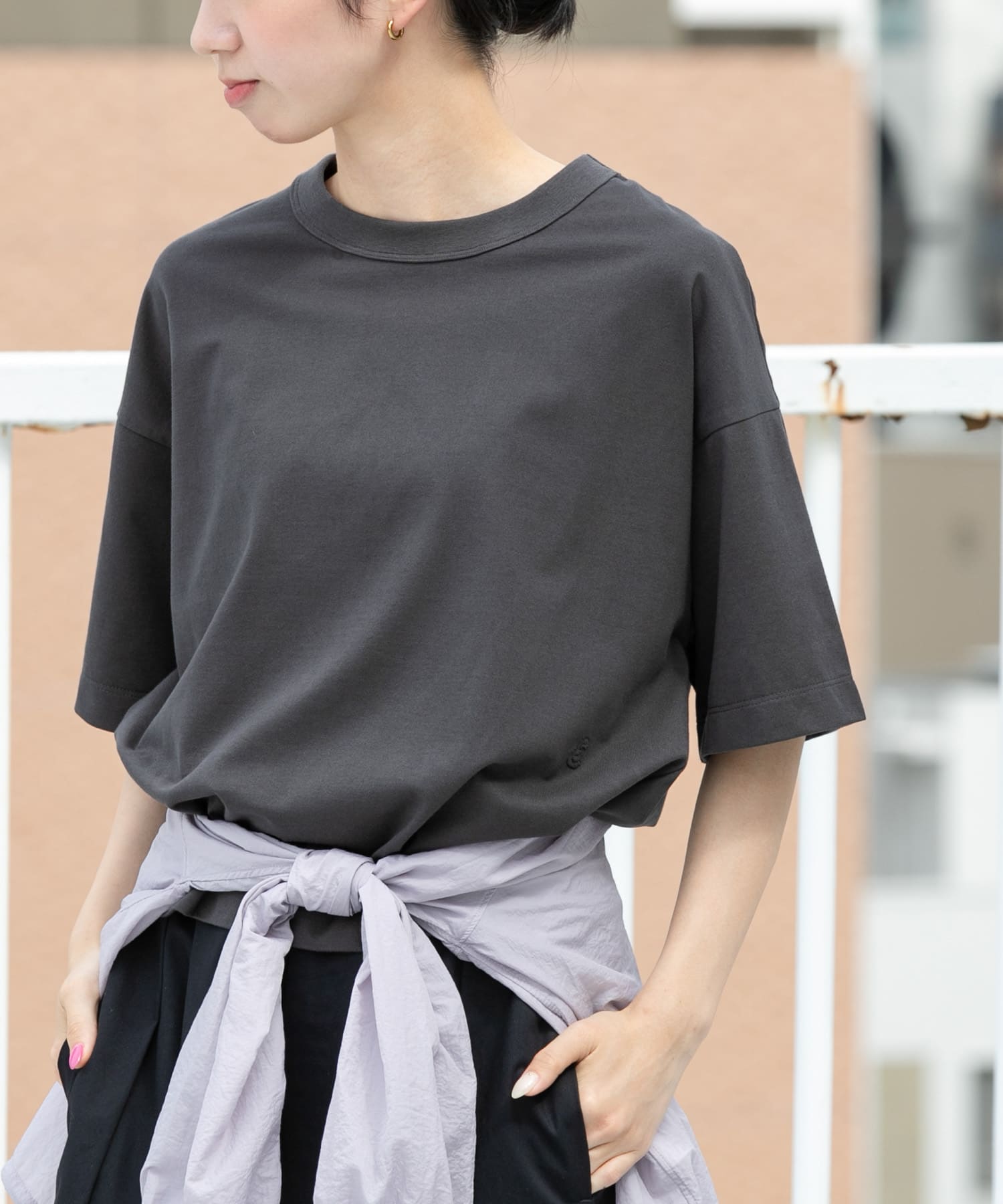 『UR TECH ひやサラクール』ロゴ刺繍 Tシャツ