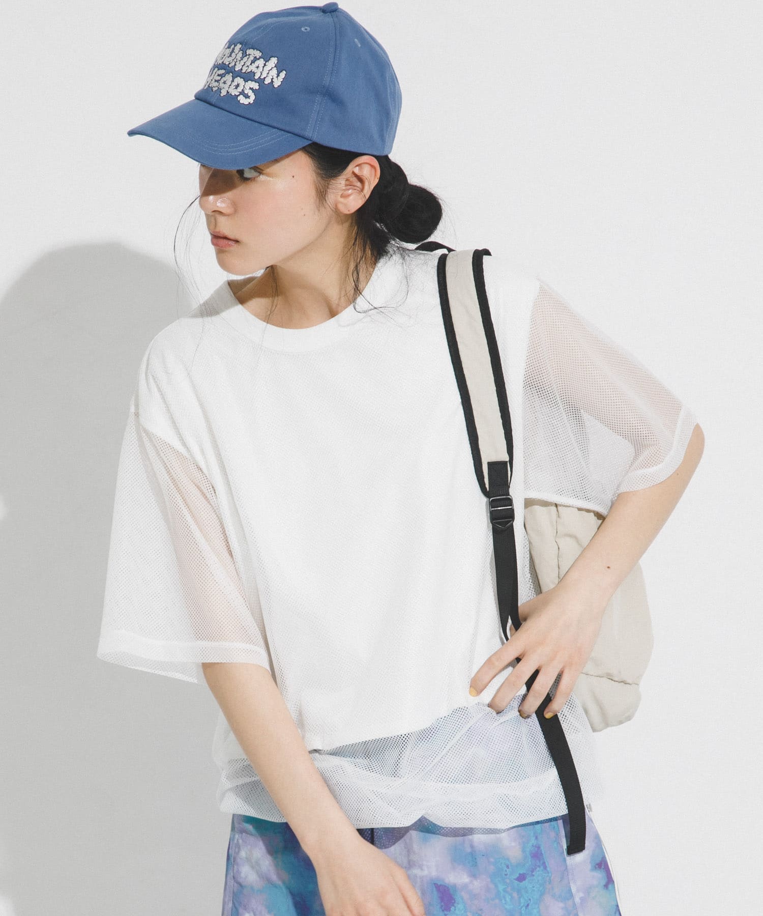 『UR TECH ひやサラクール』メッシュレイヤードTシャツ