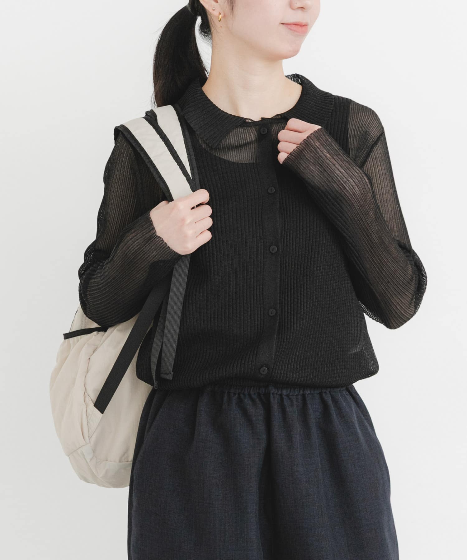 身長：161cm サイズ：one