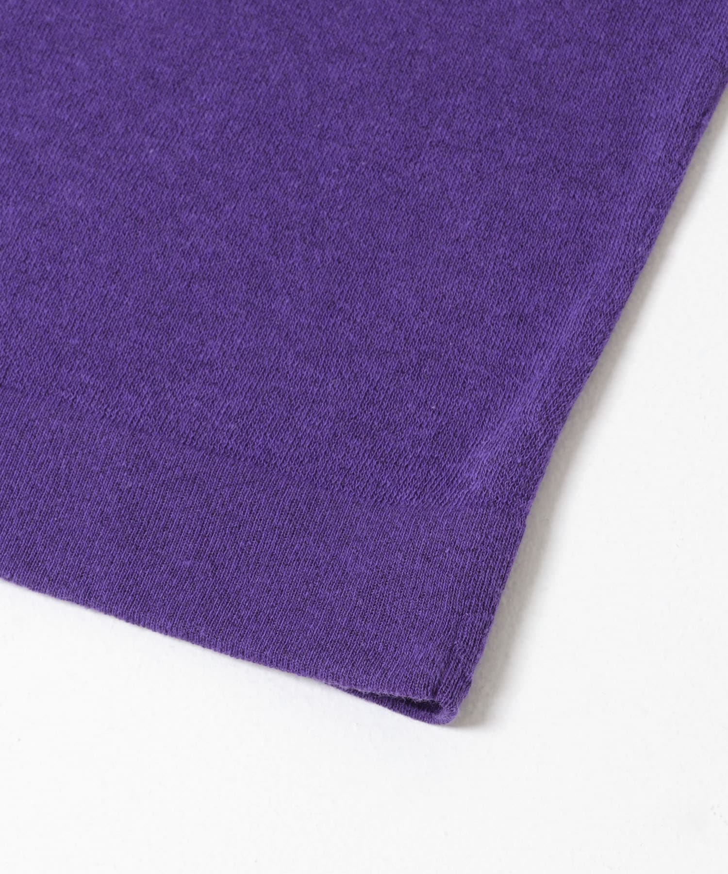 ハイゲージニットTシャツ パープル Free