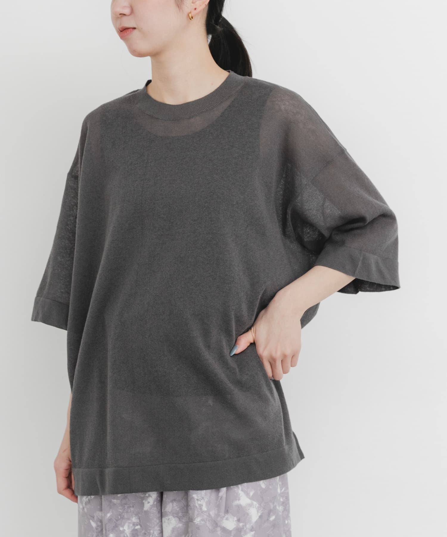 ハイゲージニットTシャツ