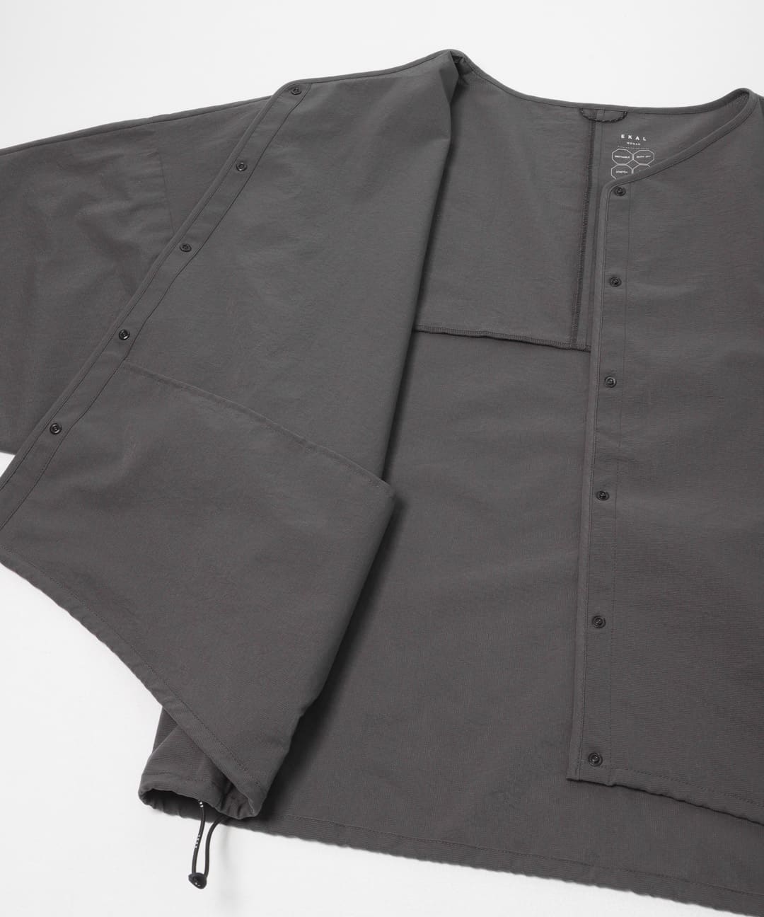 DOT AIR CARDIGAN チャコール One