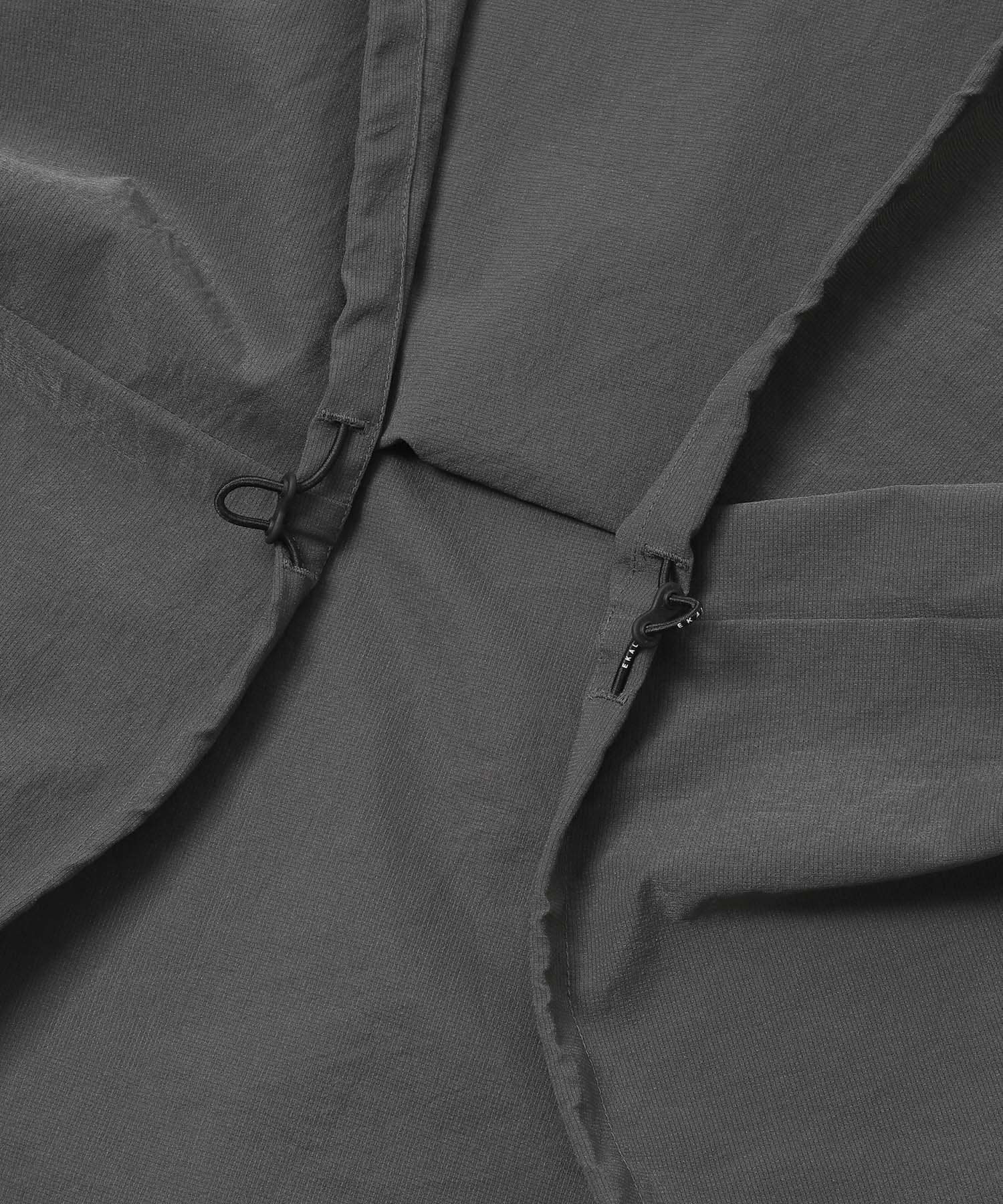 DOT AIR SHORT-SLEEVE PULLOVER チャコール One