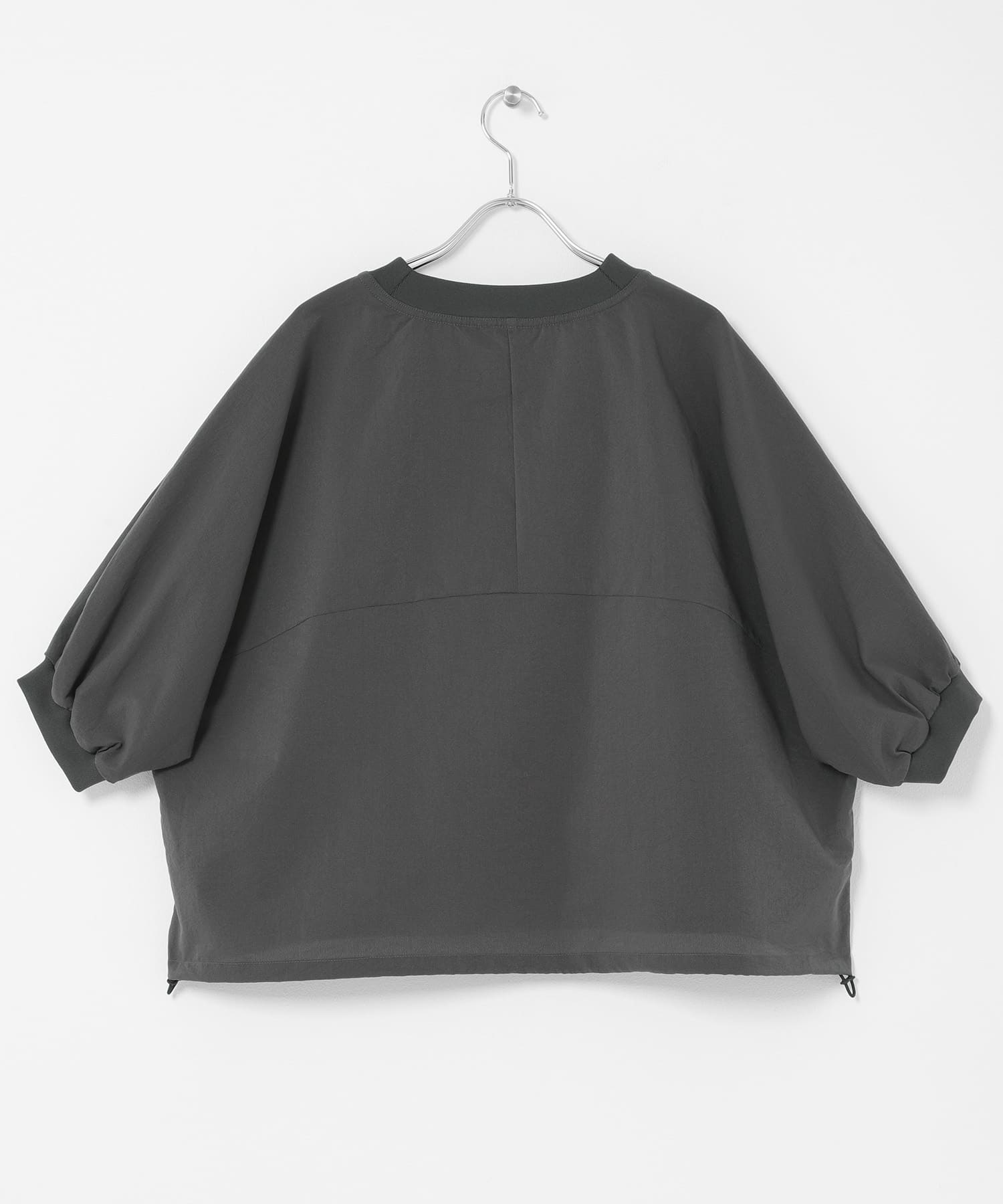 DOT AIR SHORT-SLEEVE PULLOVER チャコール One