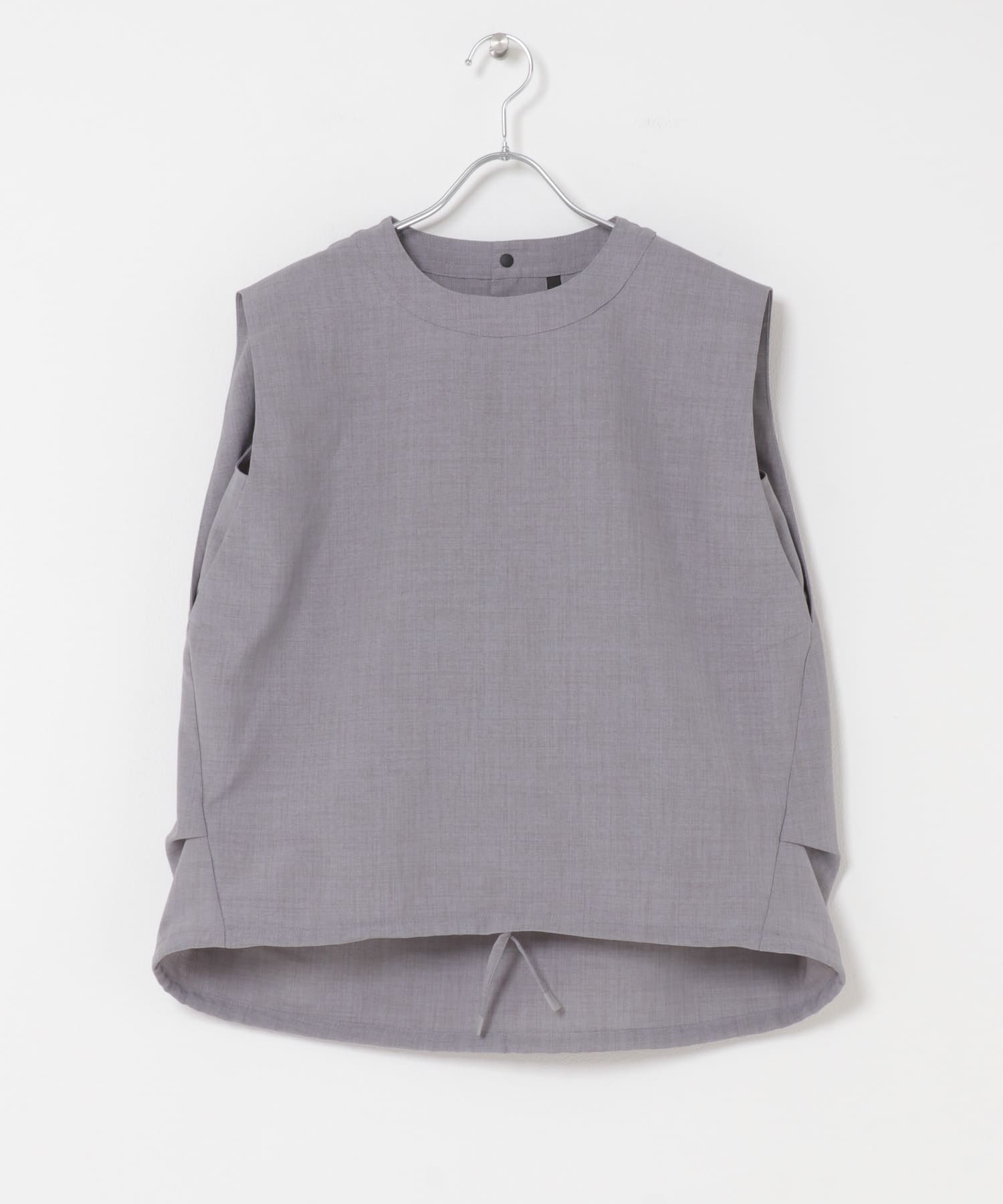 『UR TECH DRYLUXE』ハイツイストフレンチスリーブブラウス グレー One