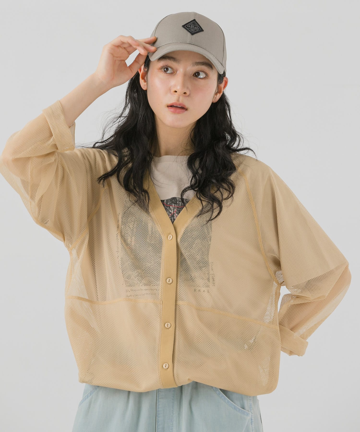 メッシュドロストカーディガン(One ブルー): トップス｜URBAN RESEARCH