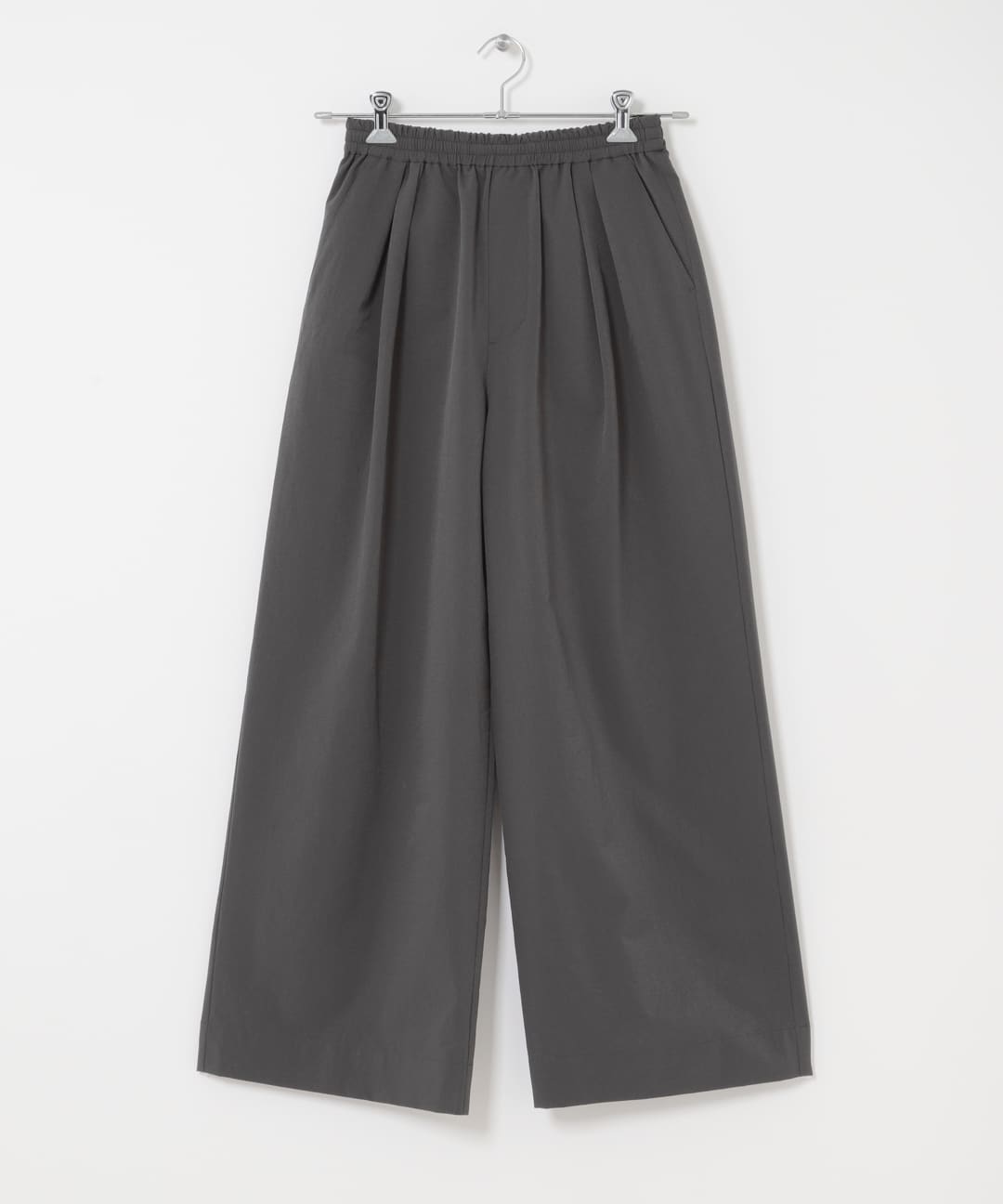 DOT AIR WIDE TROUSERS チャコール One