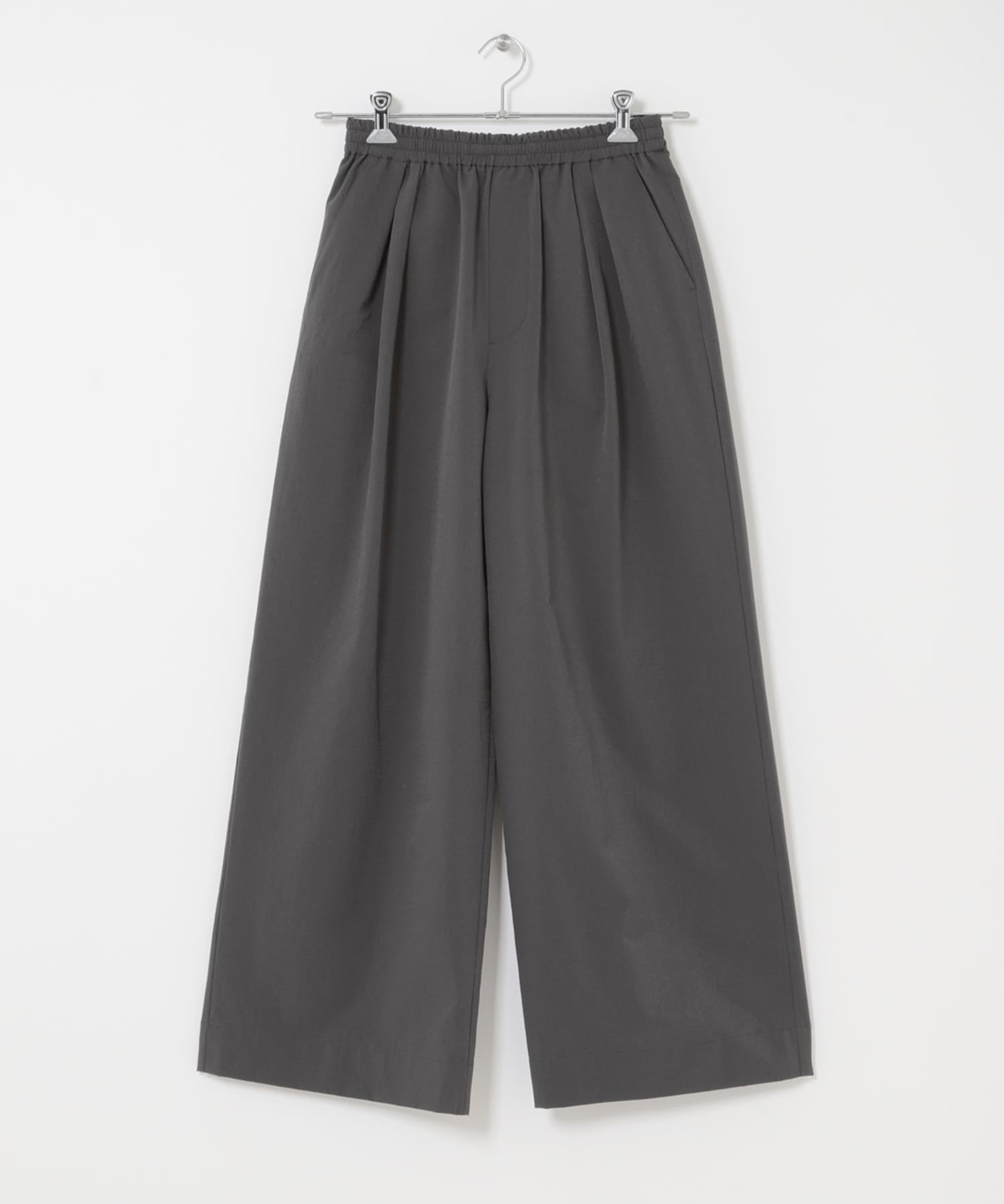 DOT AIR WIDE TROUSERS チャコール One