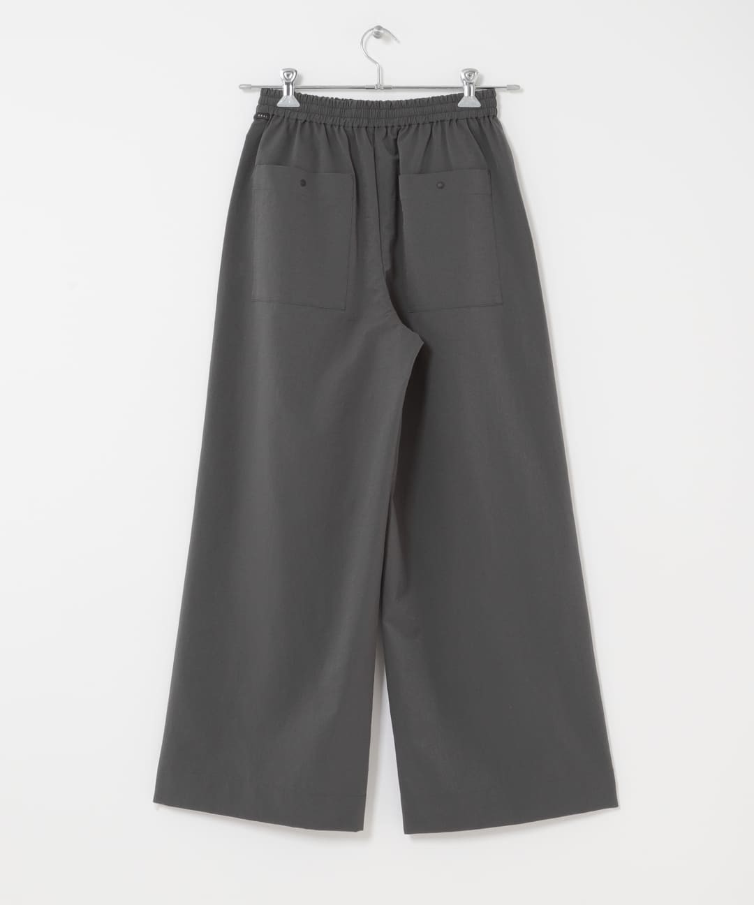 DOT AIR WIDE TROUSERS チャコール One