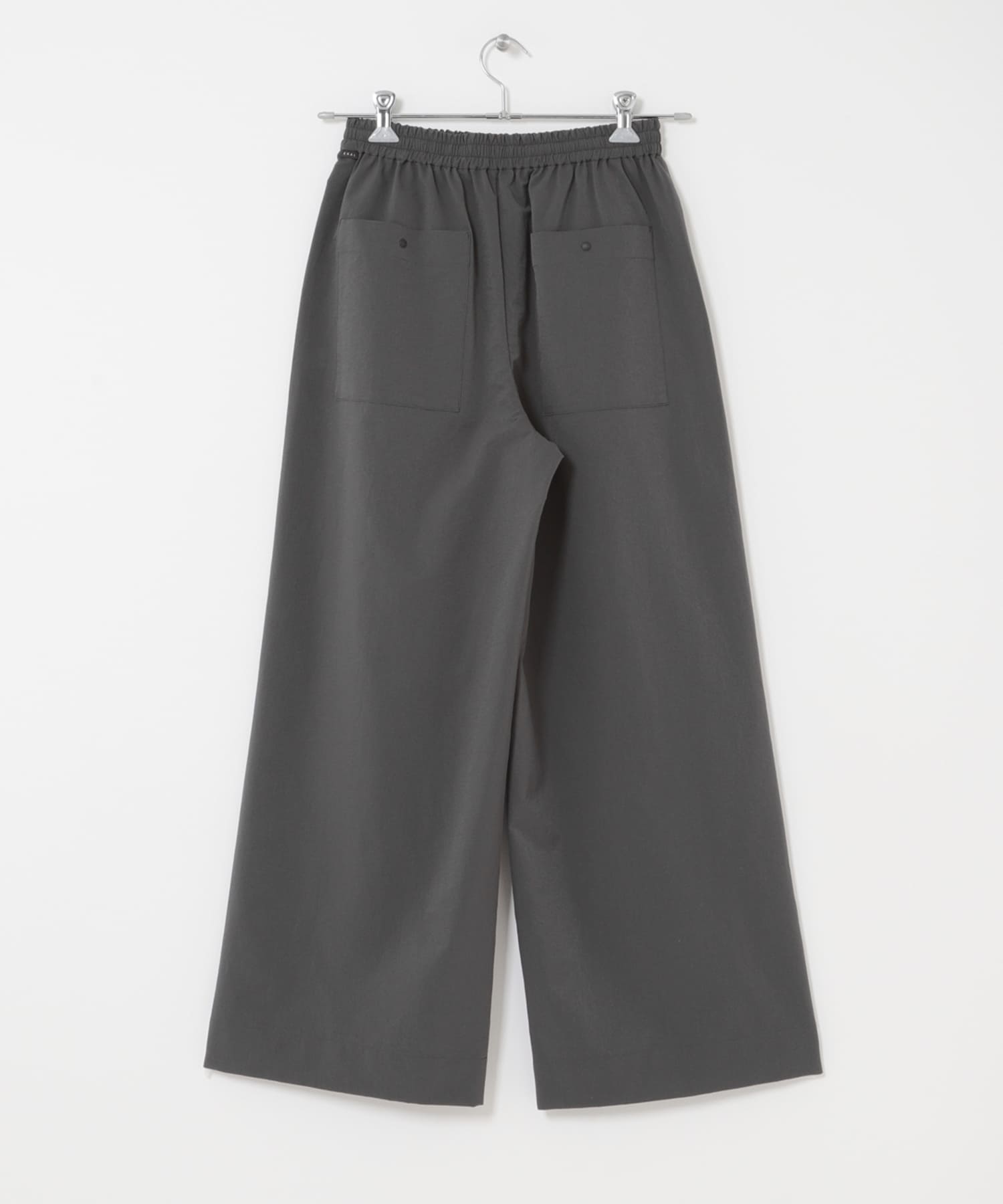 DOT AIR WIDE TROUSERS チャコール One