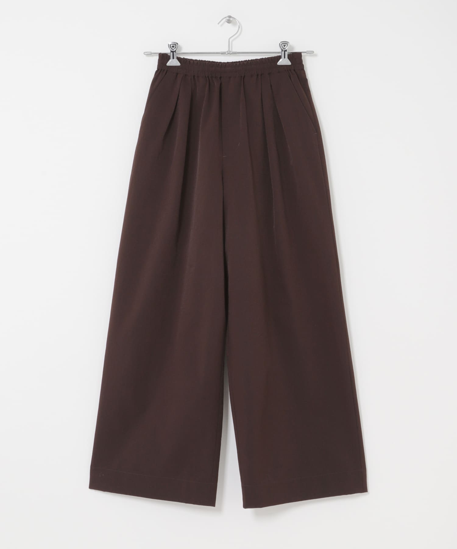 DOT AIR WIDE TROUSERS ブラウン One