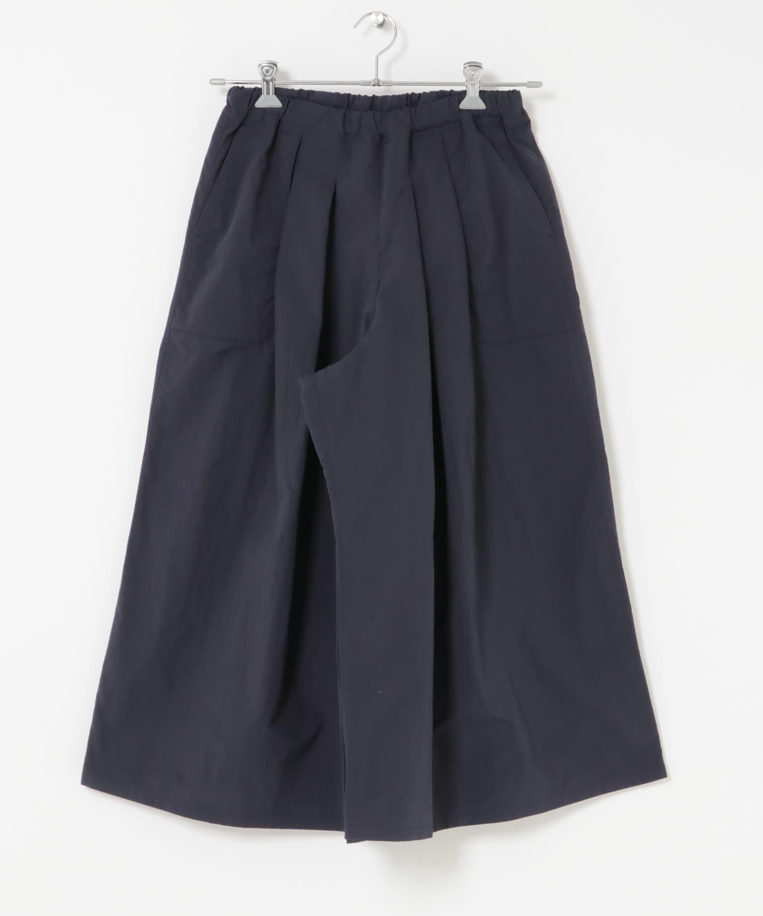 『UR TECH』ナイロンタッサーワイドパンツ ネイビー One