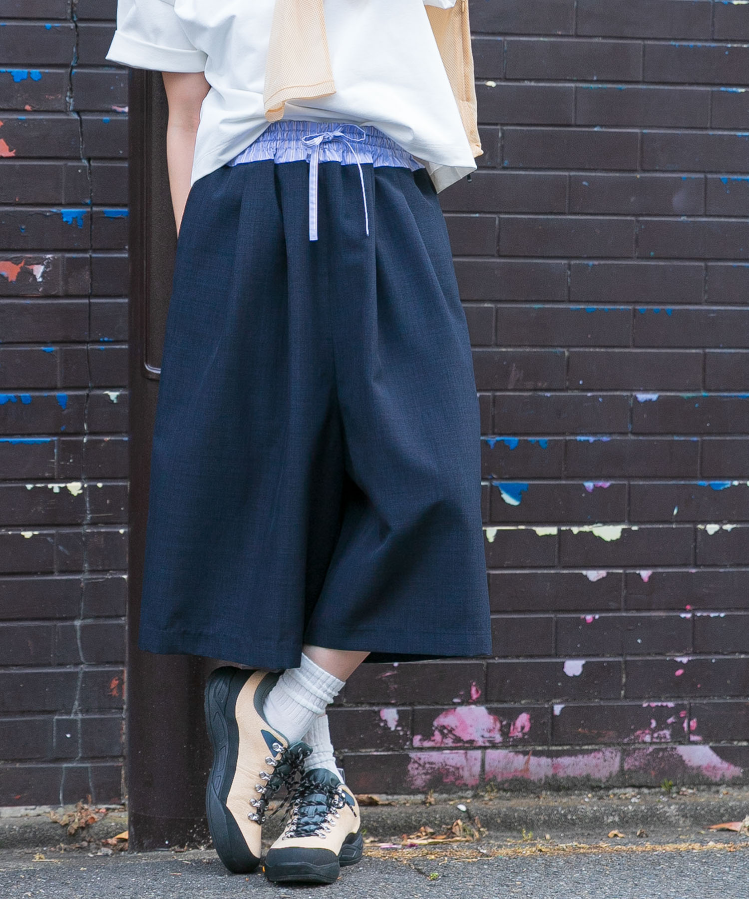 『UR TECH DRYLUXE』ハイツイストワイドバミューダパンツ