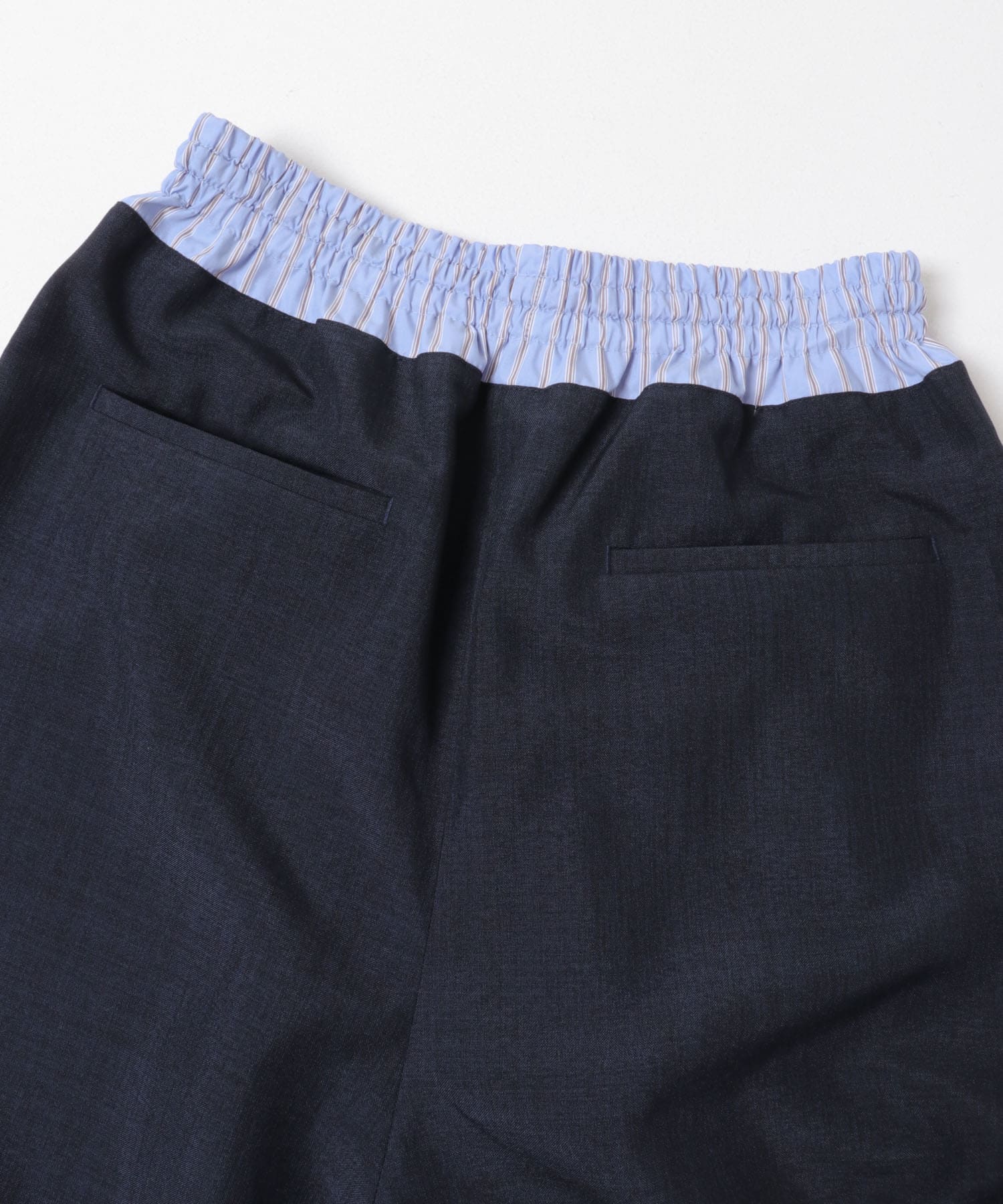 『UR TECH DRYLUXE』ハイツイストワイドバミューダパンツ ネイビー One