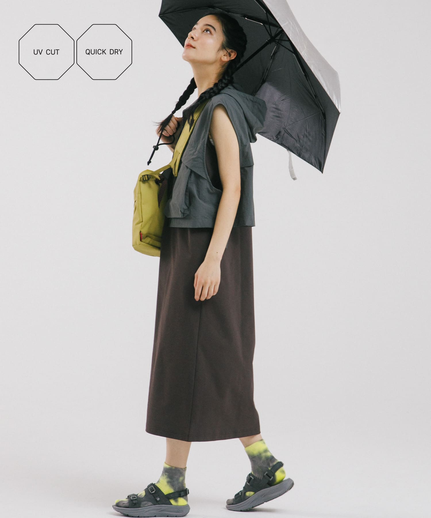 『UVカット/吸水速乾』DRY OUT SLEEVLESS ONEPIECE