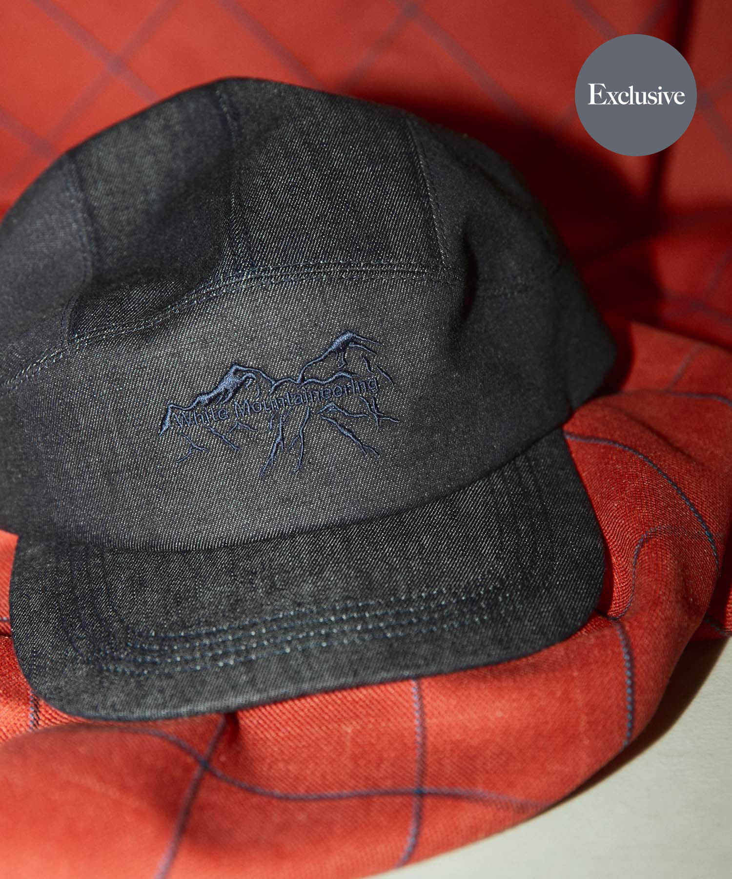 『別注』White Mountaineering×EKAL　DENIM EMBROIDERY CAP