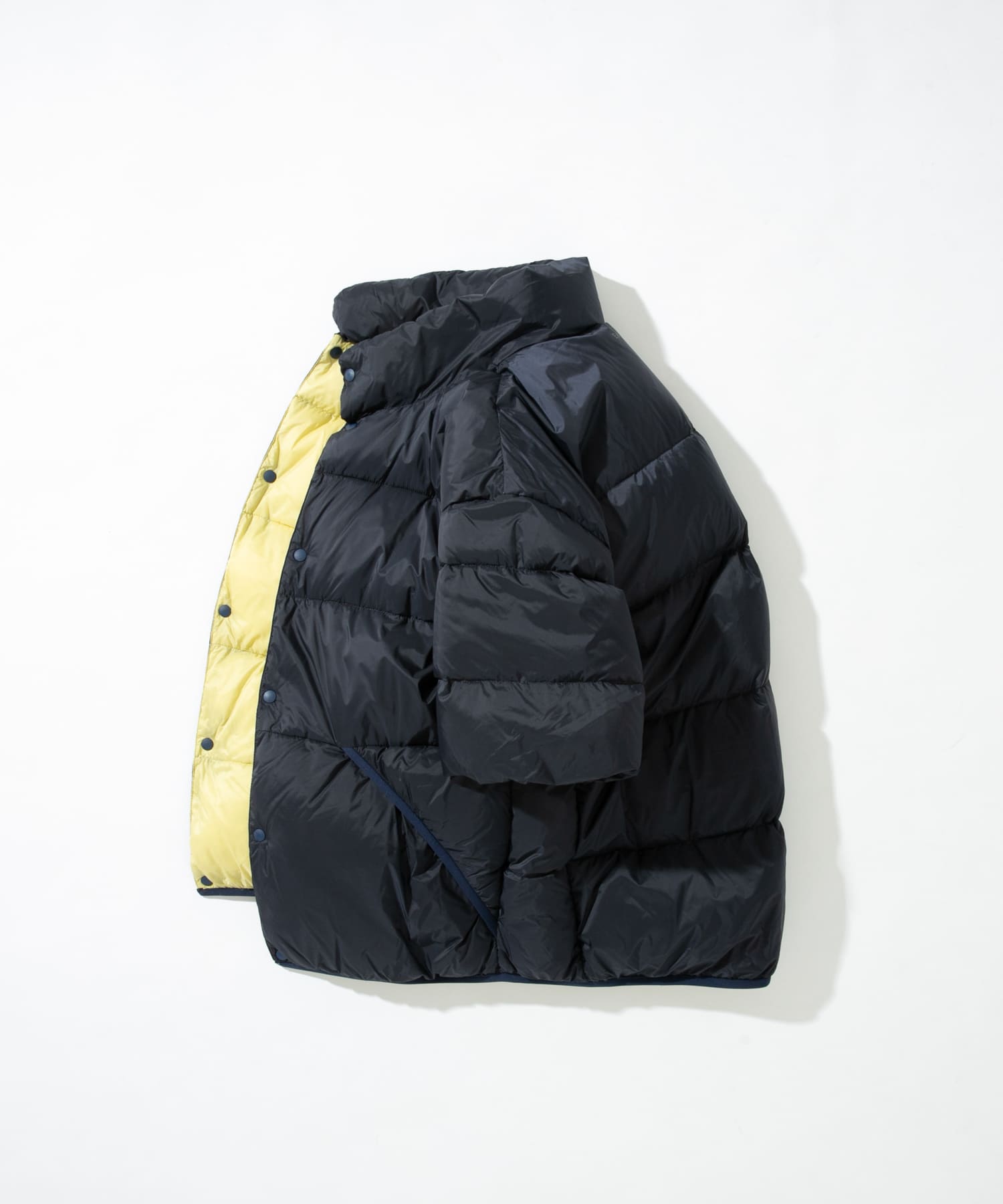 『別注』TAION×EKAL　ハーフスリーブダウンジャケット NAVY L