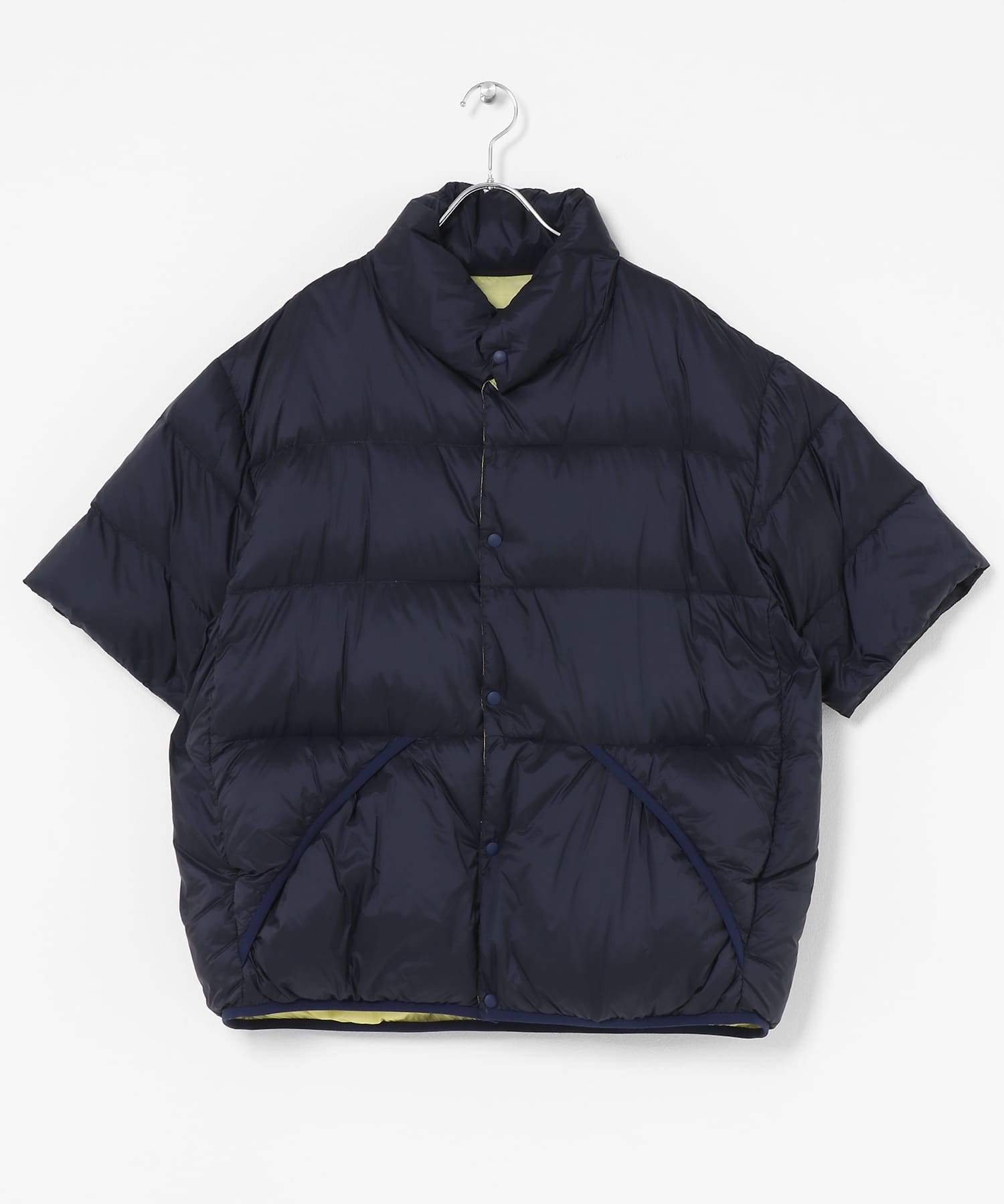 『別注』TAION×EKAL　ハーフスリーブダウンジャケット NAVY M