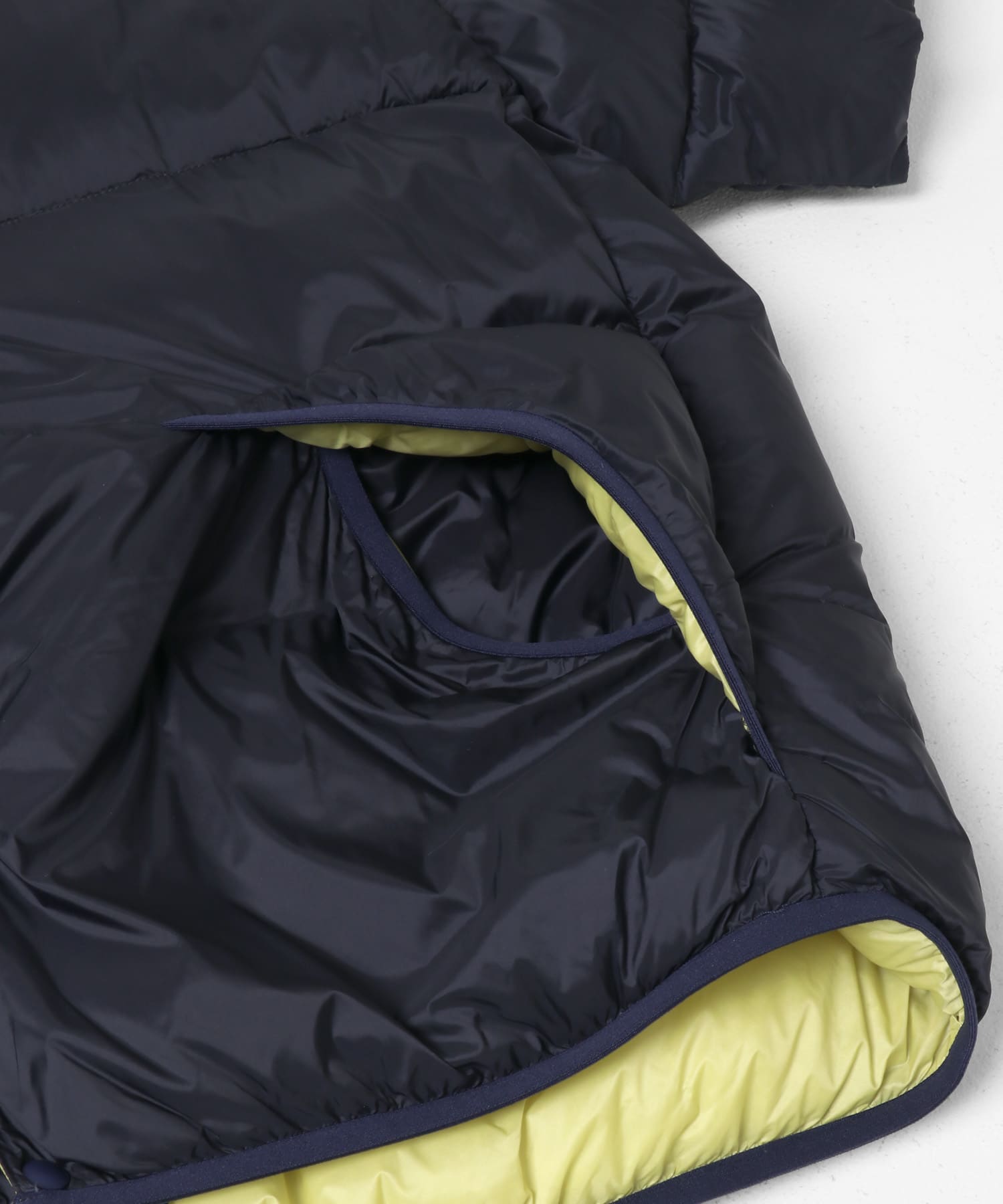 『別注』TAION×EKAL　ハーフスリーブダウンジャケット NAVY M