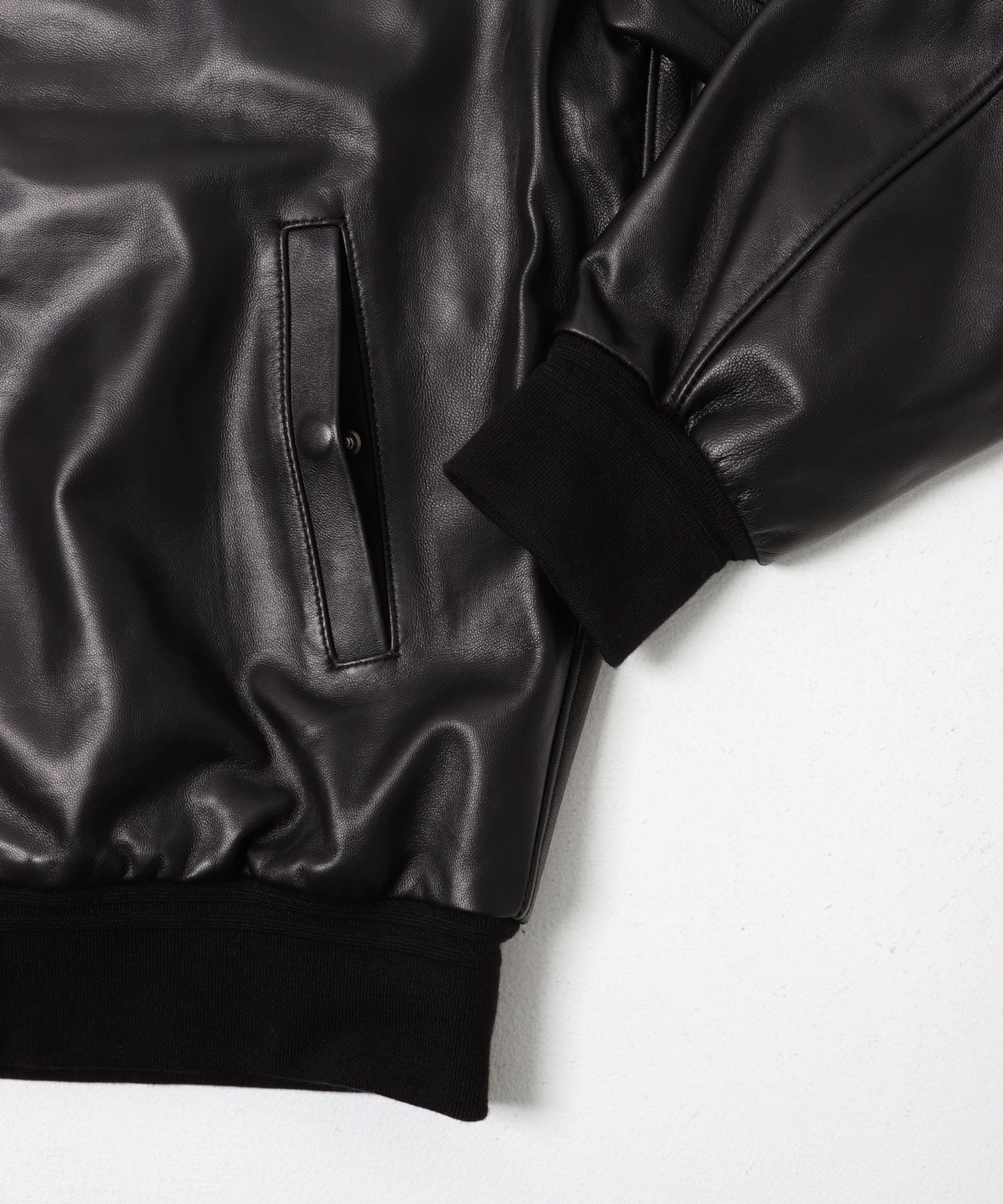 SHEEP LEATHER JACKET ブラック M